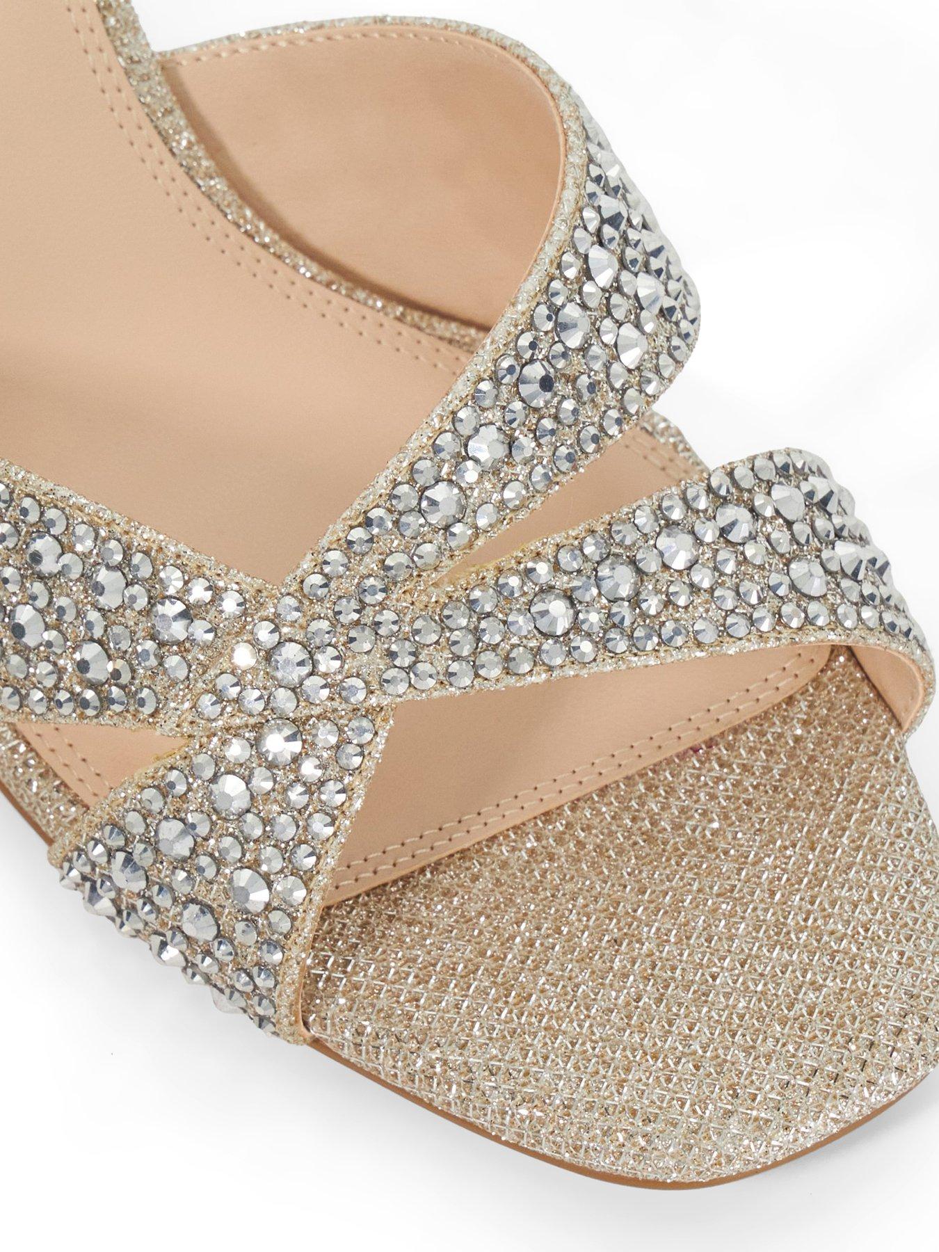 Image 5 of 6 of Dune London Monette Embellished Mule Heel - Gold