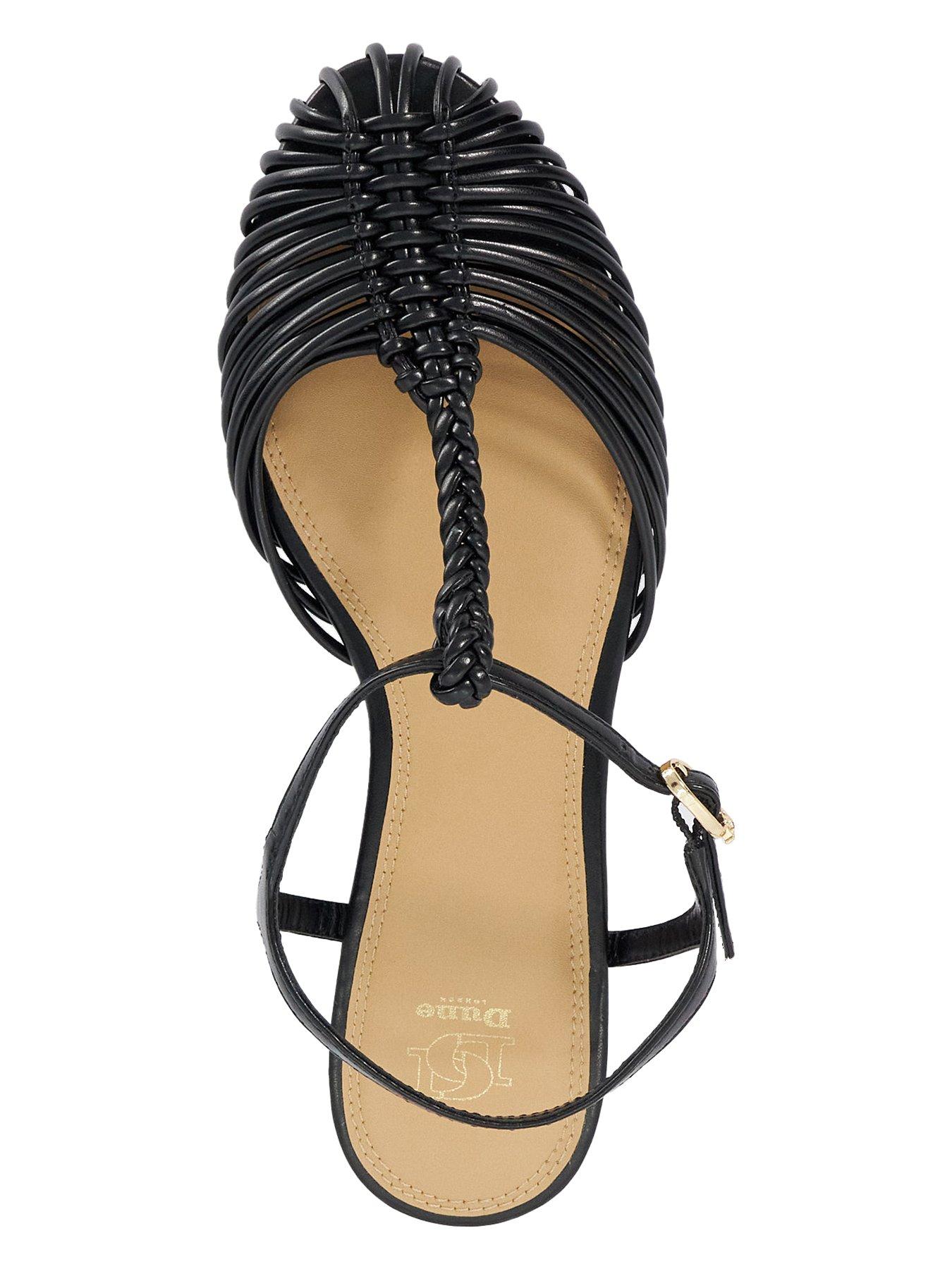 Image 4 of 6 of Dune London Harmoni Flower Corsage Ballerina - Black