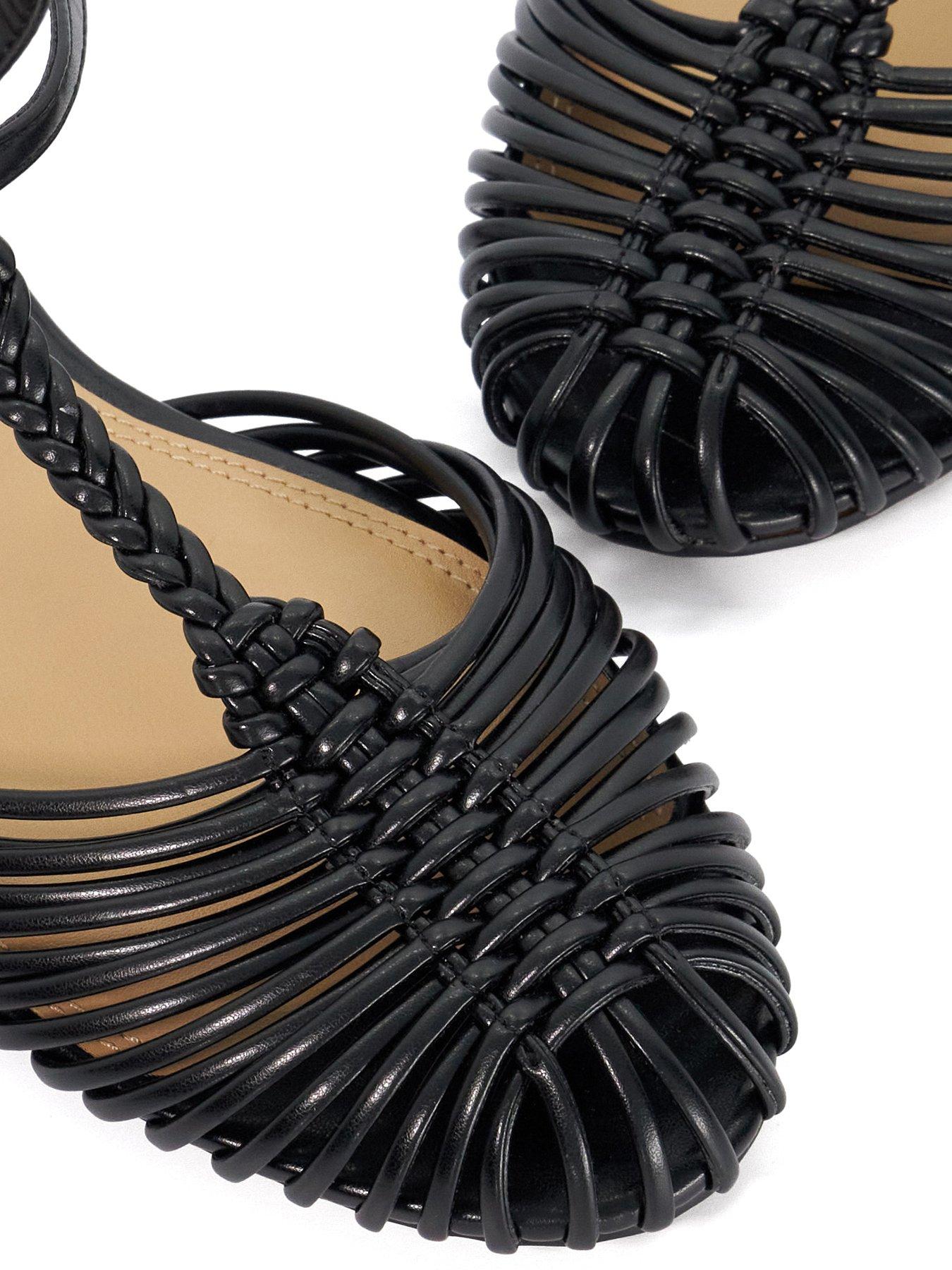 Image 5 of 6 of Dune London Harmoni Flower Corsage Ballerina - Black