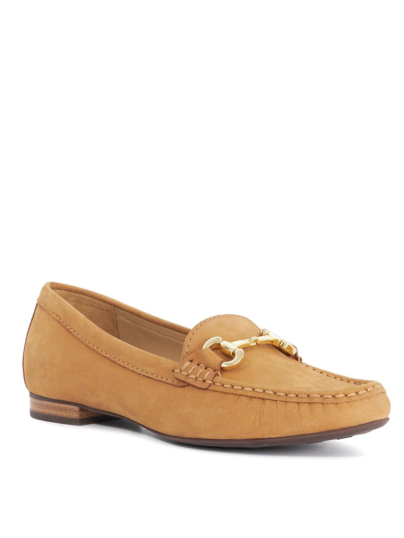 dune-london-glenniee-suede-snaffle-trim-loafers-brownstillFront