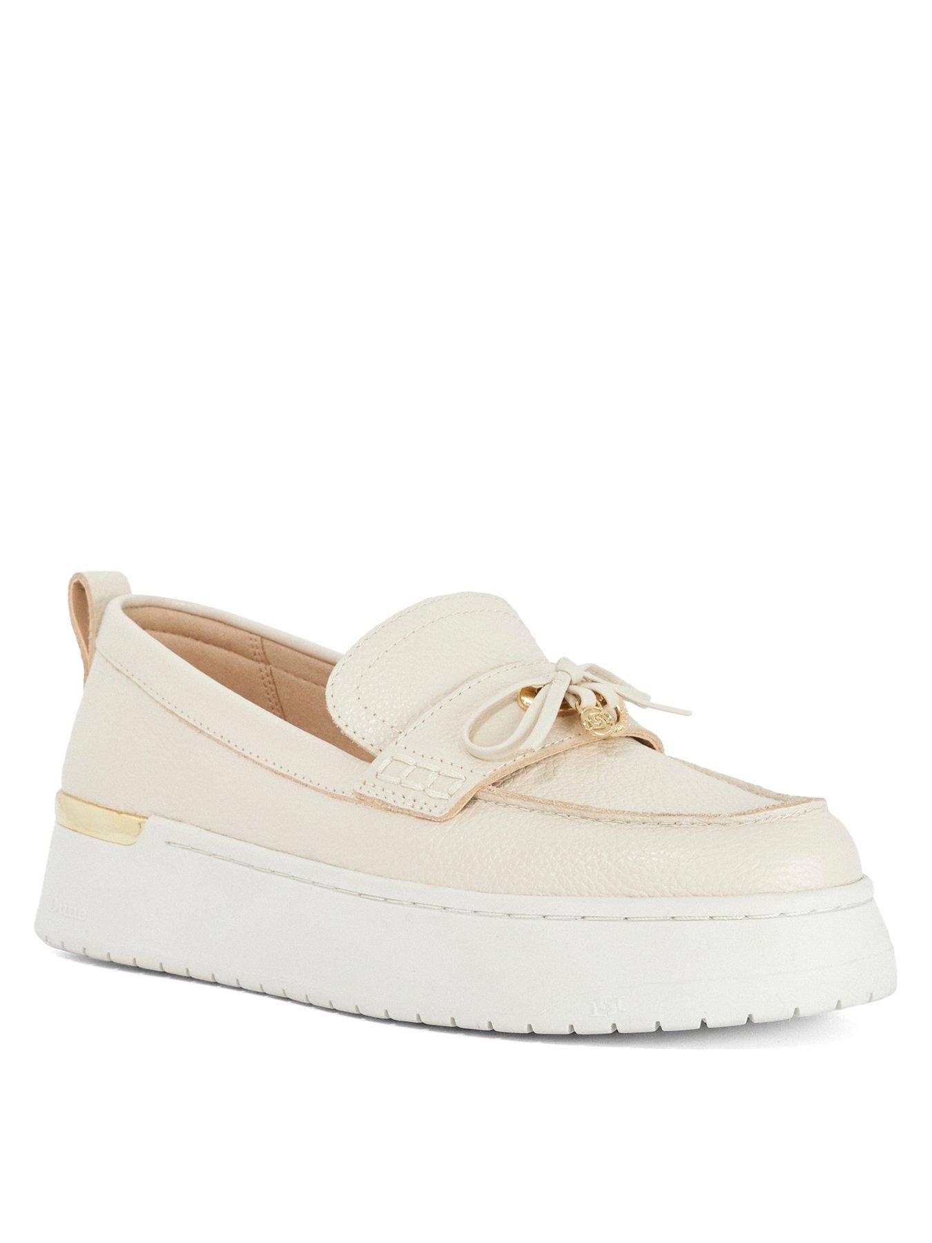 dune-london-glide-flatform-casual-loafer-whitestillFront