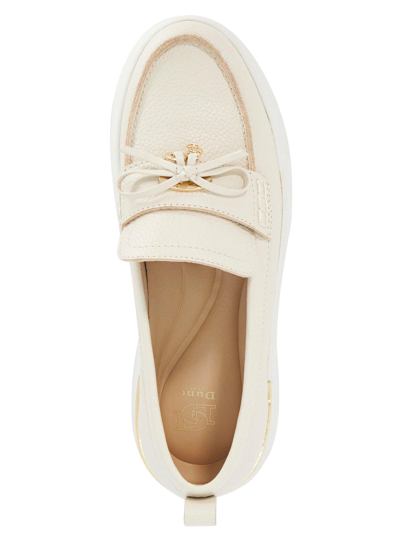 dune-london-glide-flatform-casual-loafer-whiteoutfit