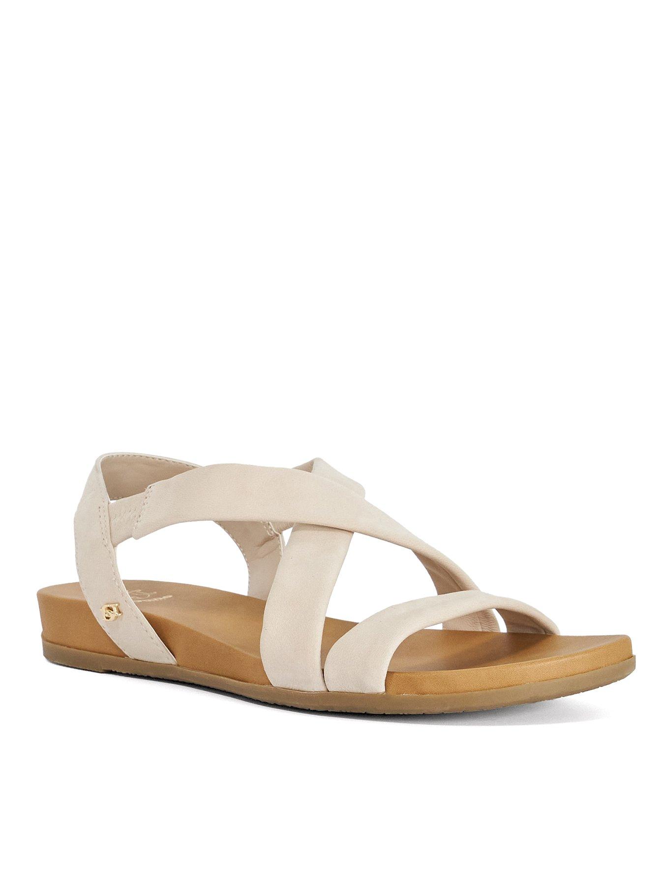 dune-london-landies-flat-sandals-whitestillFront
