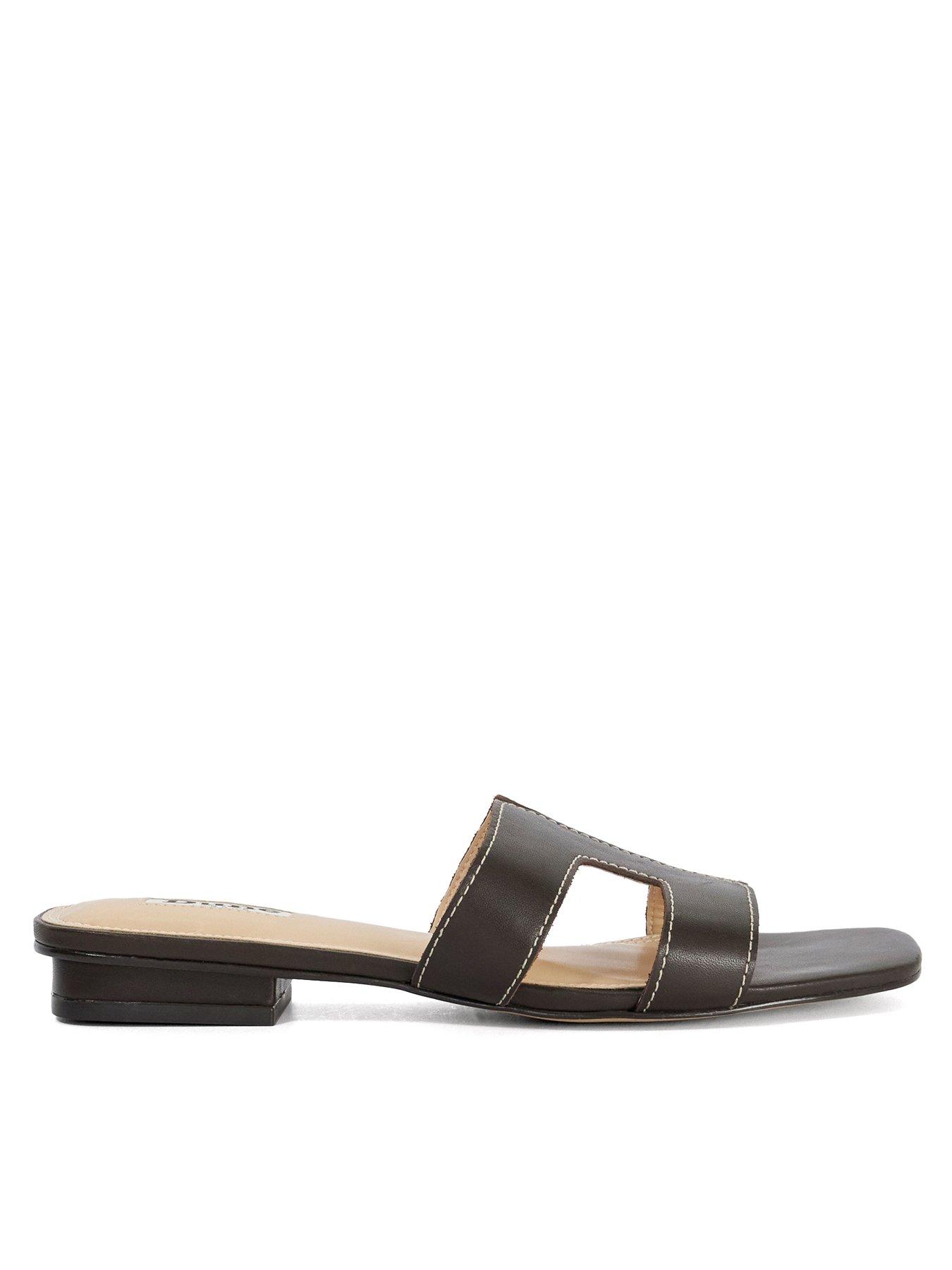 dune-london-loupe-smart-slider-sandals-brownfront