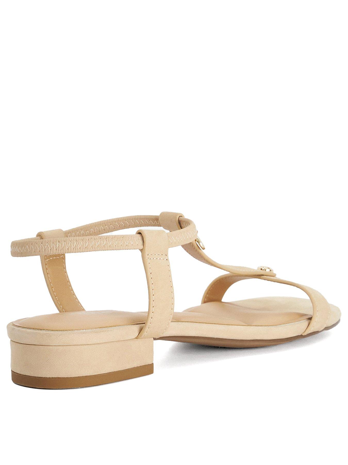 Image 3 of 6 of Dune London Lyra Open Toe Sandal - White