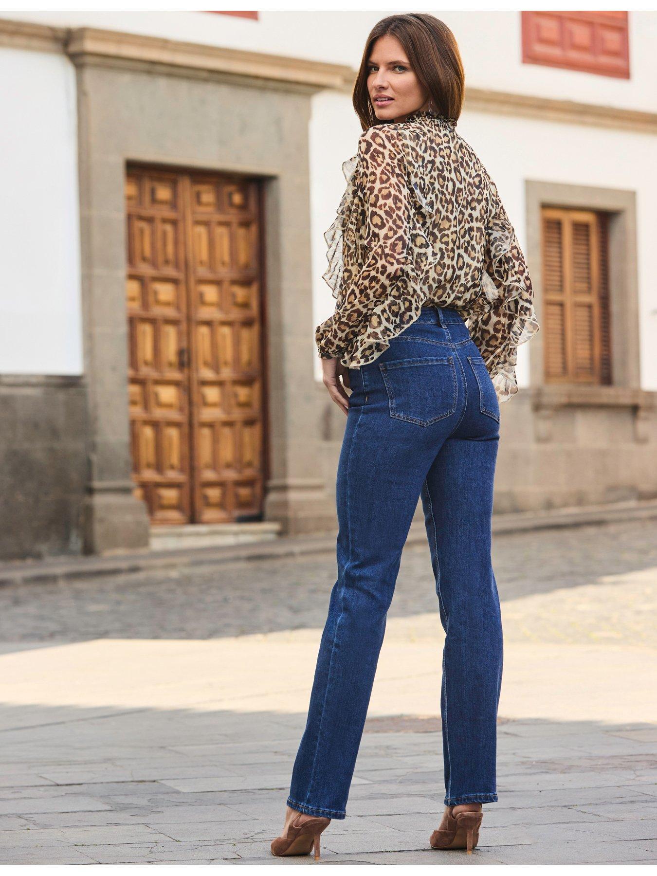 Image 2 of 5 of Sosandar Straight Leg Jeans - Indigo