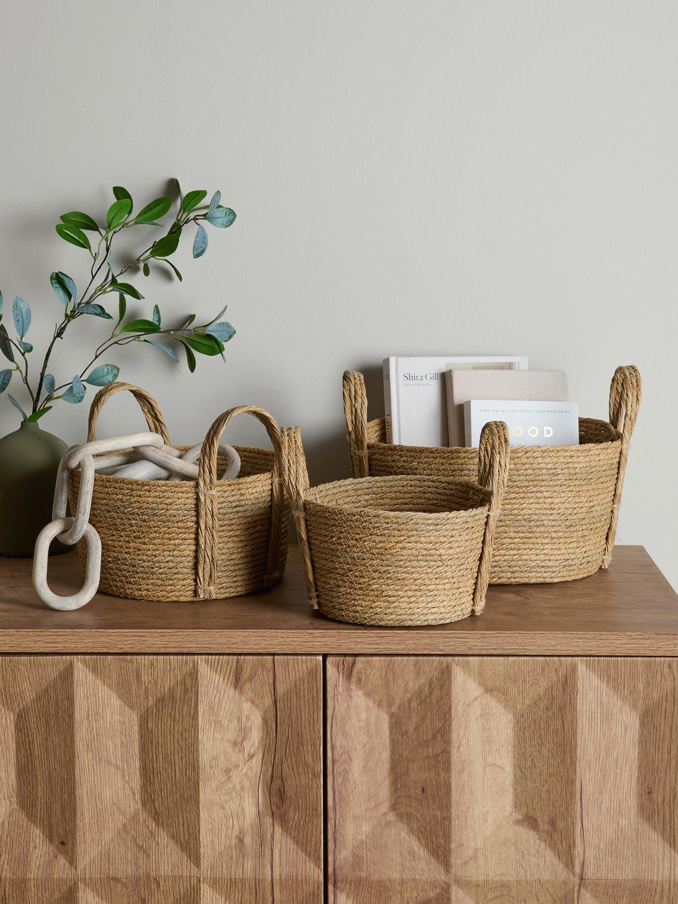 The Very Collection Set Of 3 Round Storage With Handle