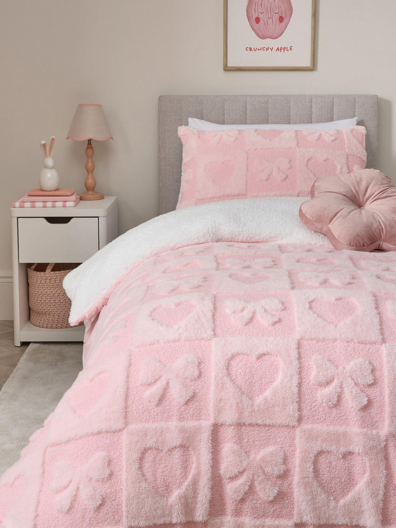 Image 1 of 4 of The Very Collection Cosy Bow And Heart Duvet Set