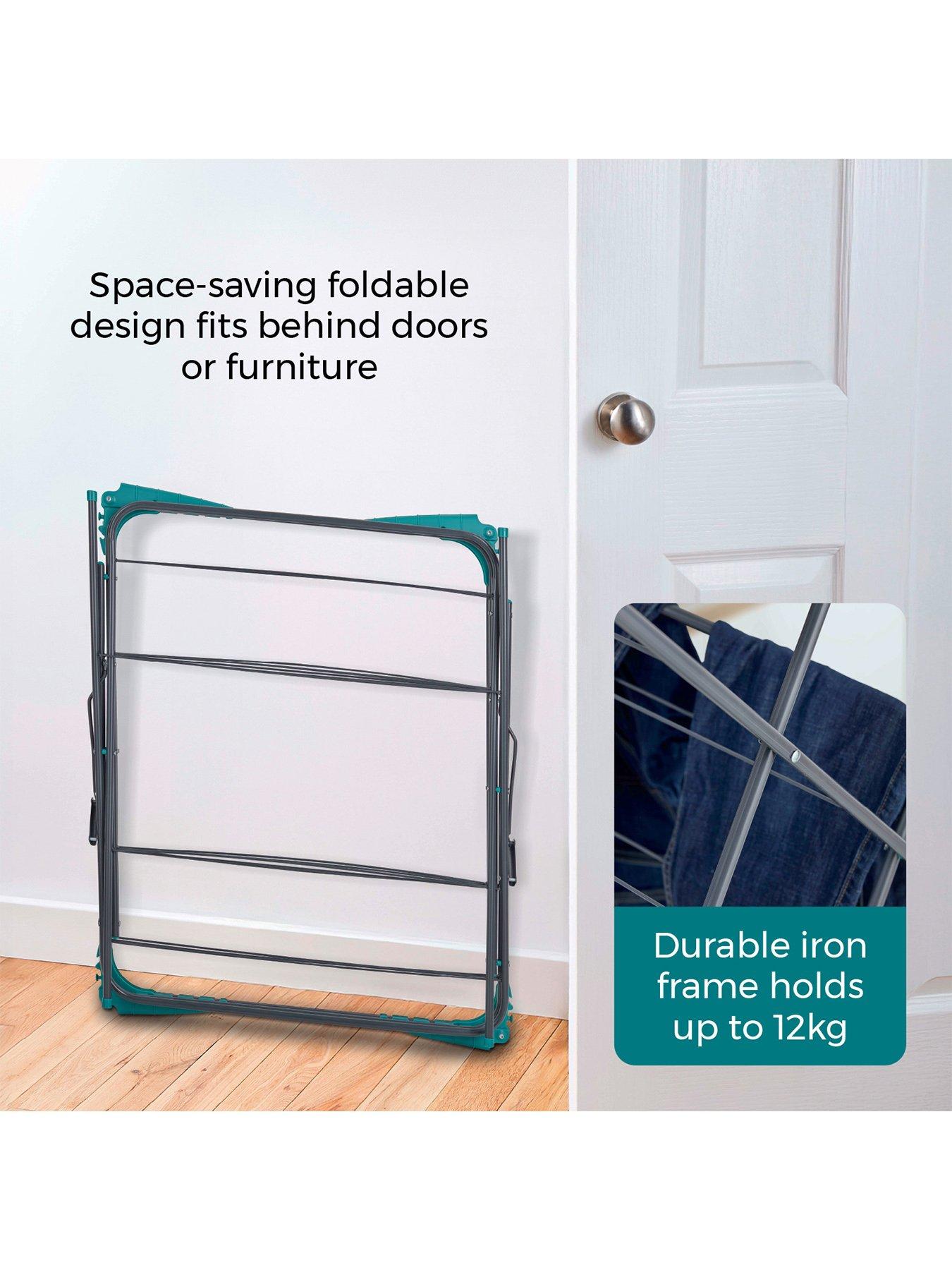 tower-3-tier-concertina-airer-with-fold-out-hooks-anthracite-amp-tealdetail