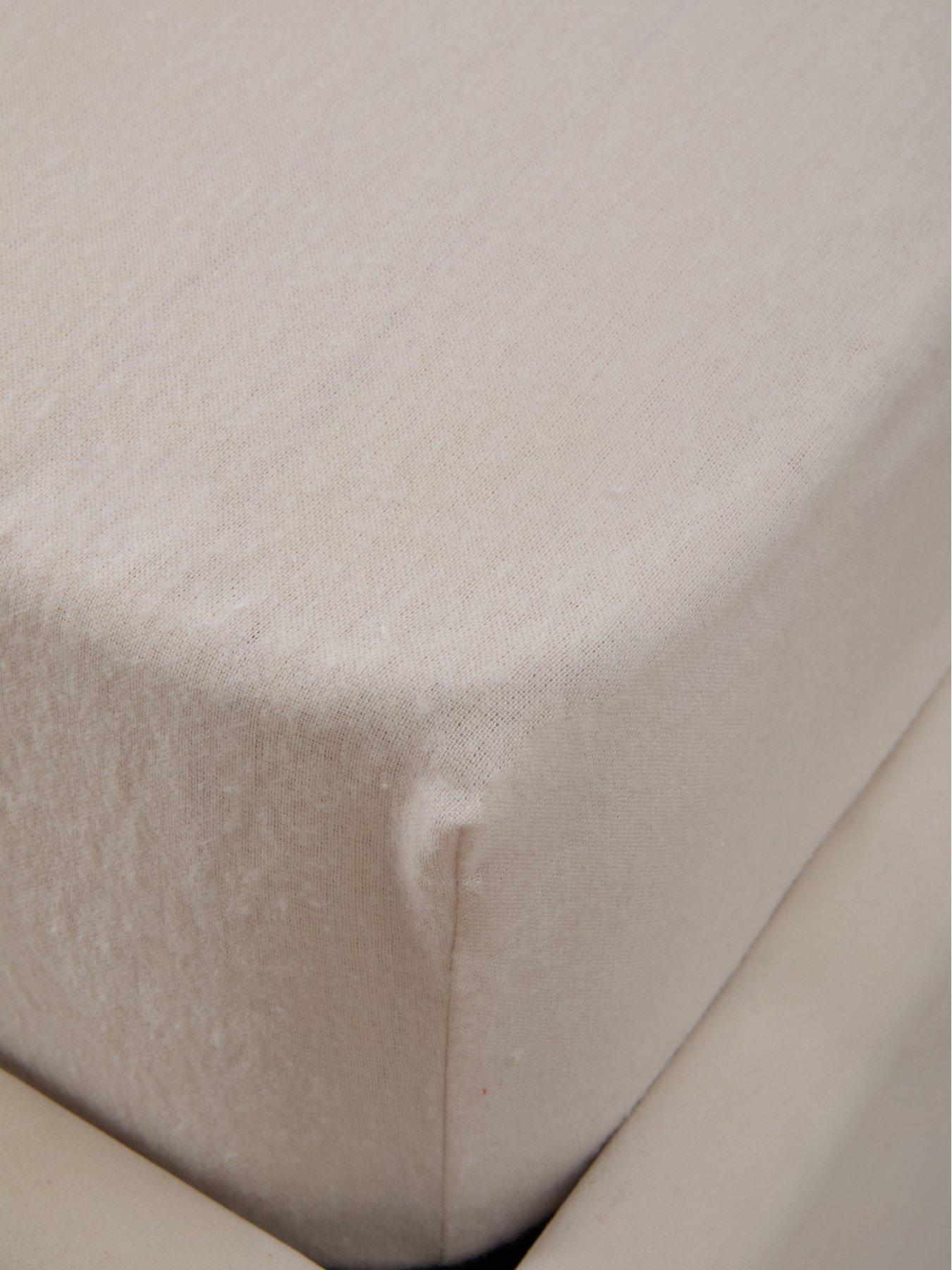 Image 3 of 5 of The Very Collection Brushed Cotton 28 cm Fitted Sheet