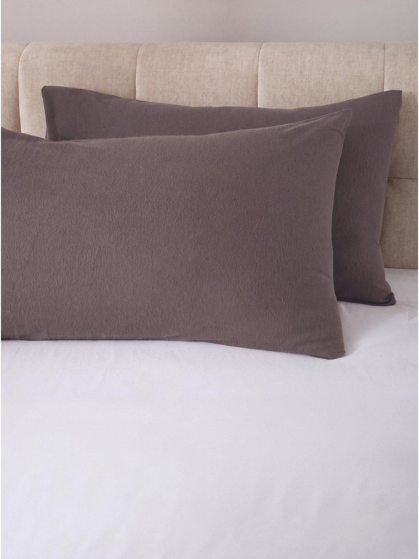 The Very Collection Brushed Cotton Pillowcase Pair