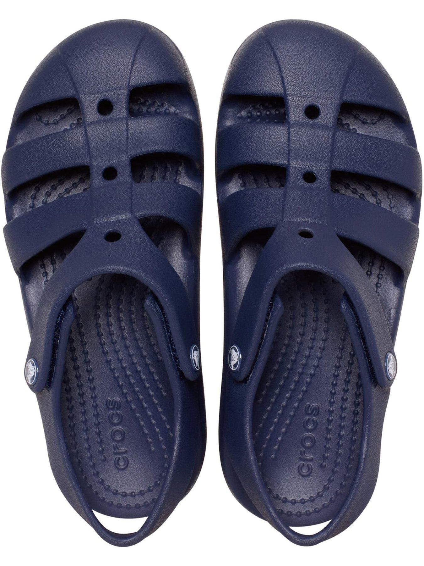 Image 4 of 6 of Crocs Toddler Classic Fisherman Sandal - Navy