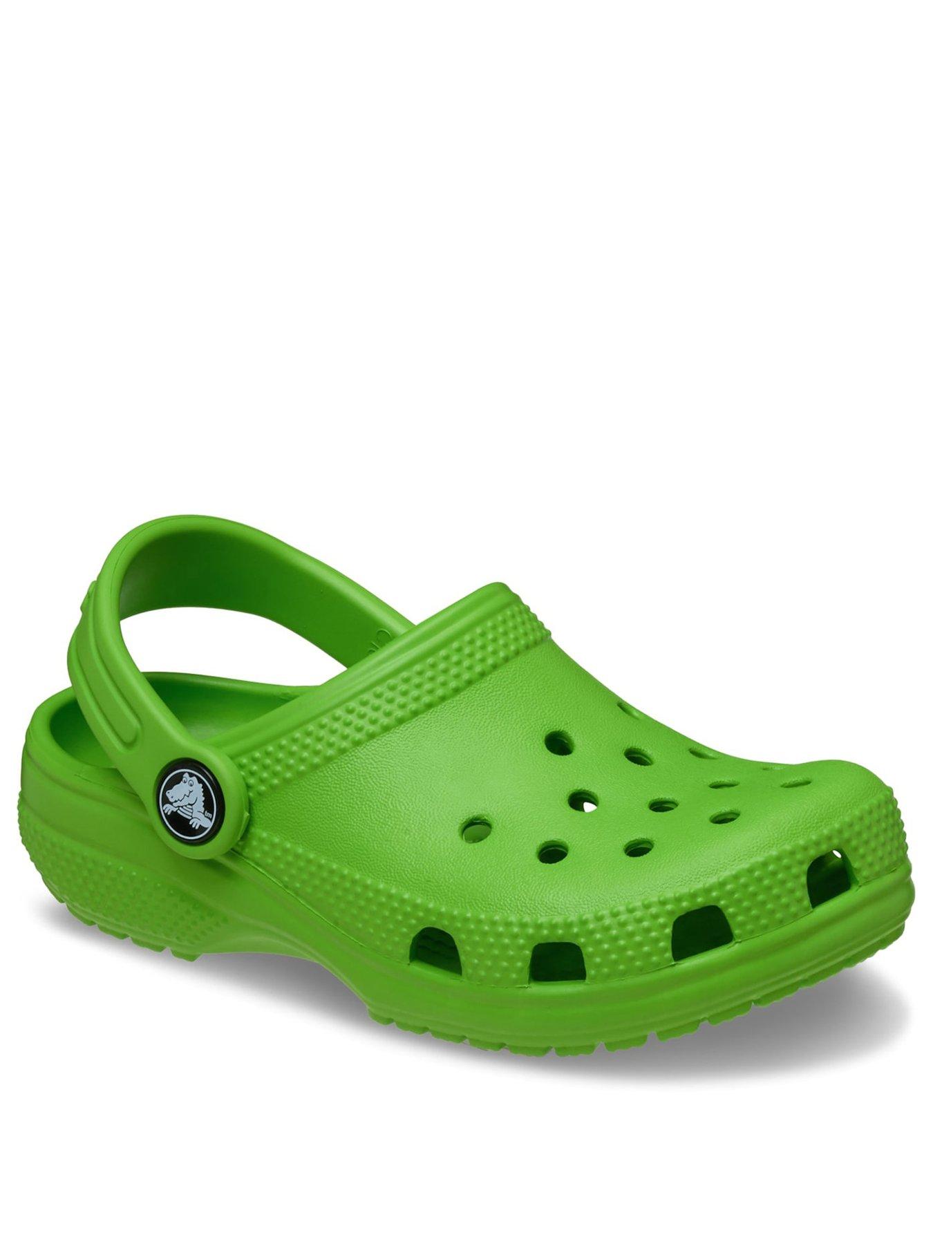 crocs-toddler-classic-clog-greenstillFront
