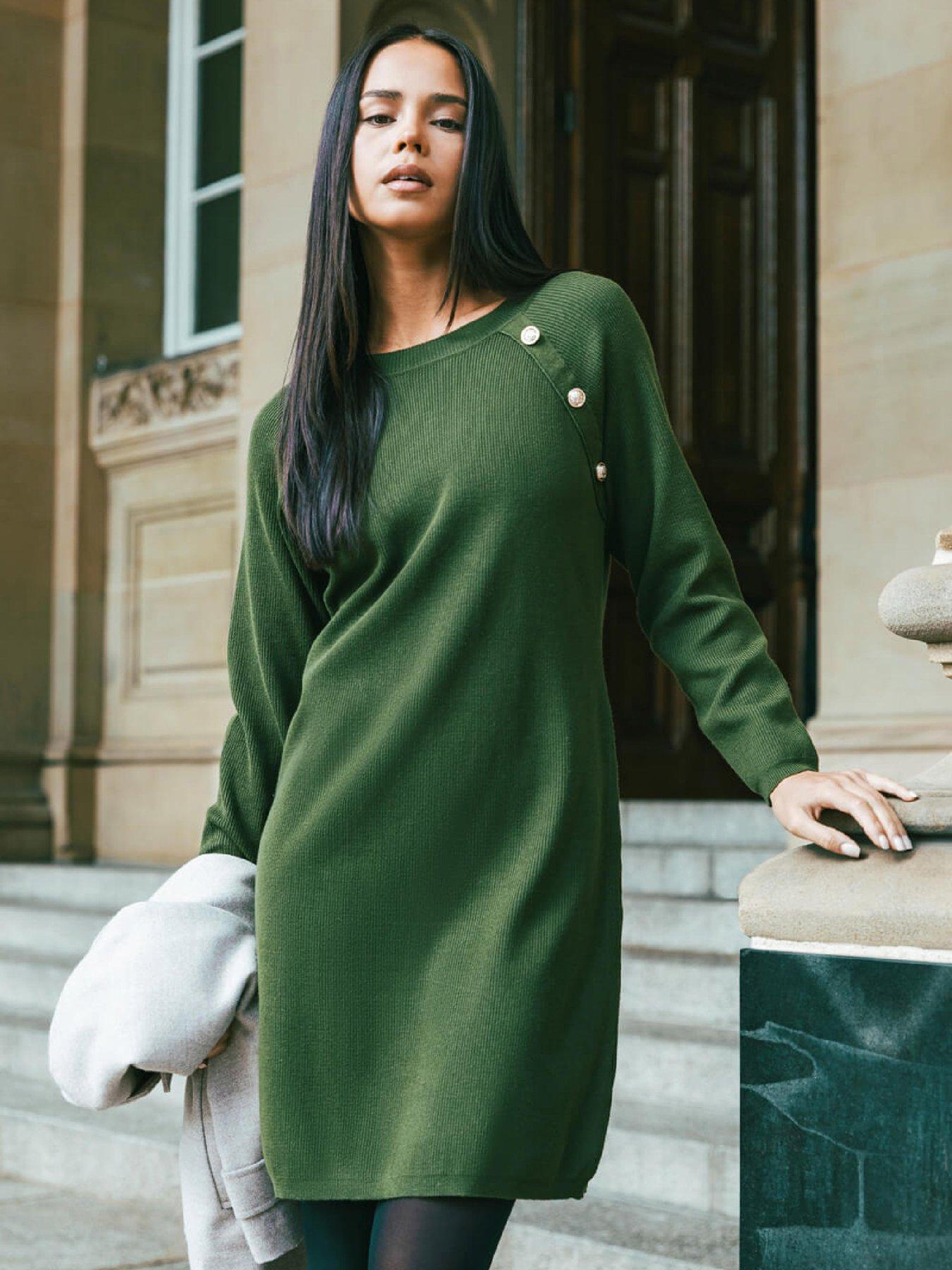 roman-petite-button-detail-knit-dressfront
