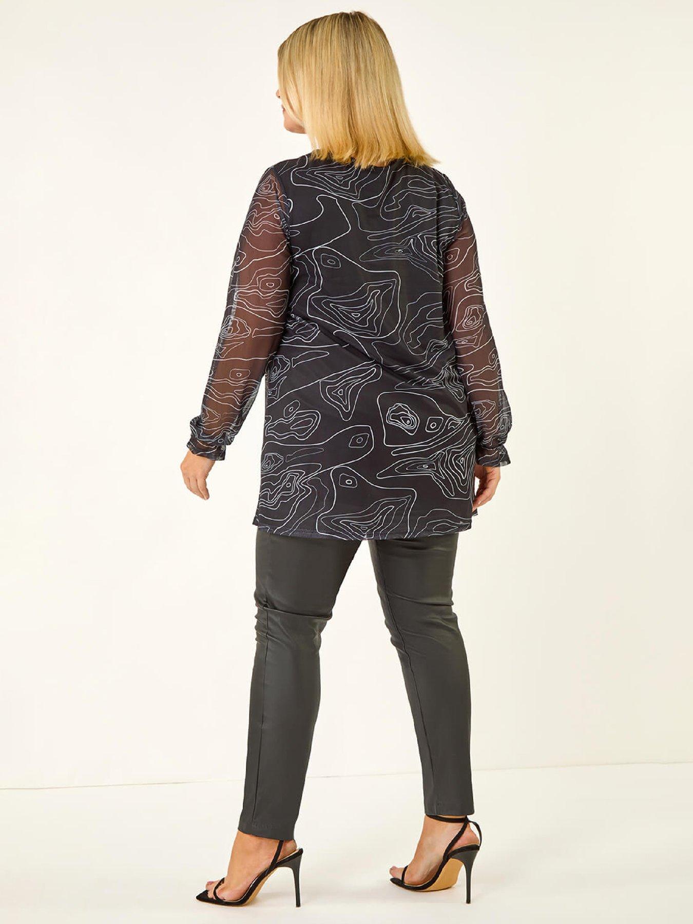roman-curve-swirl-print-stretch-topstillFront