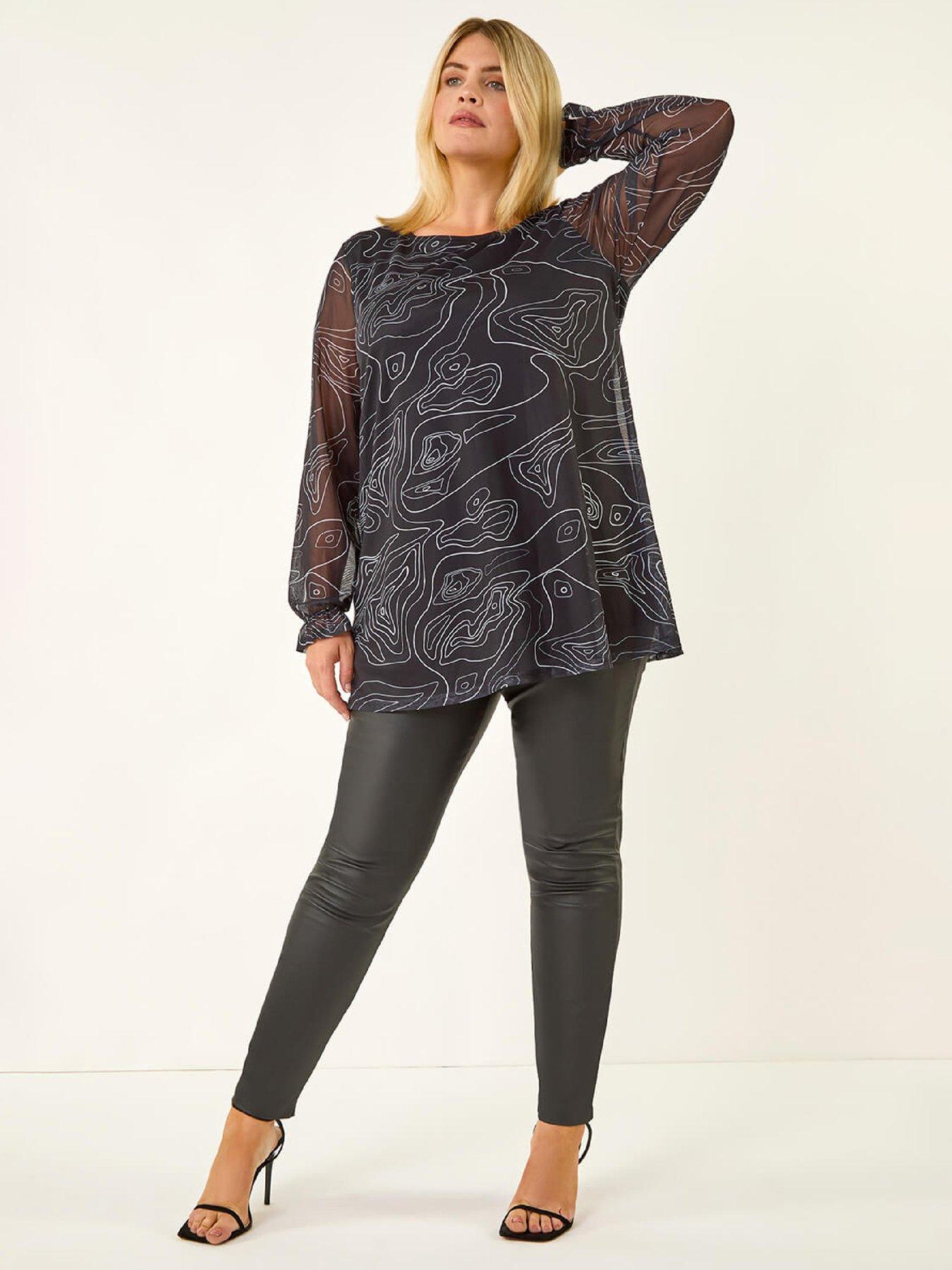 roman-curve-swirl-print-stretch-topback