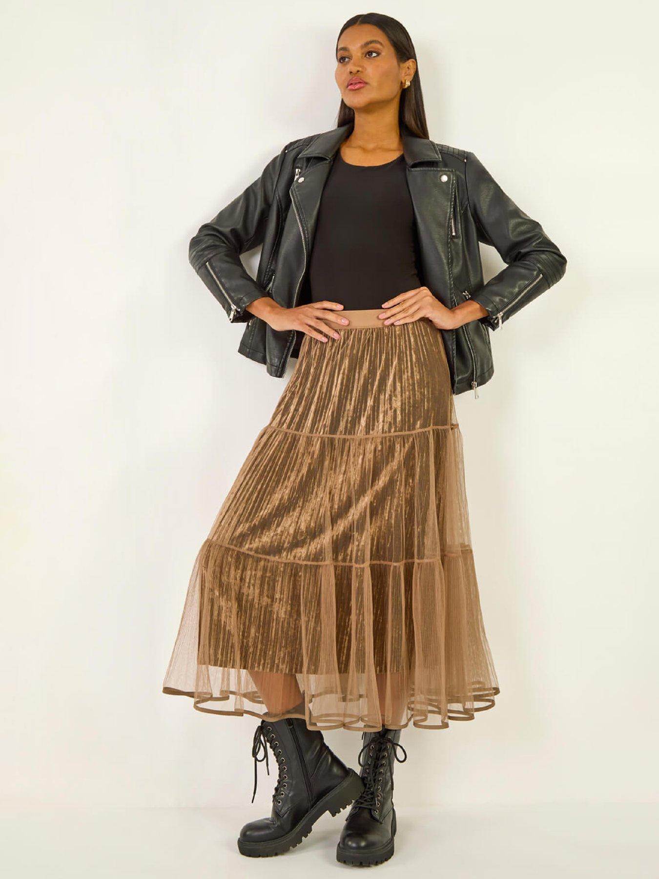 roman-pleated-velvet-overlay-skirtfront
