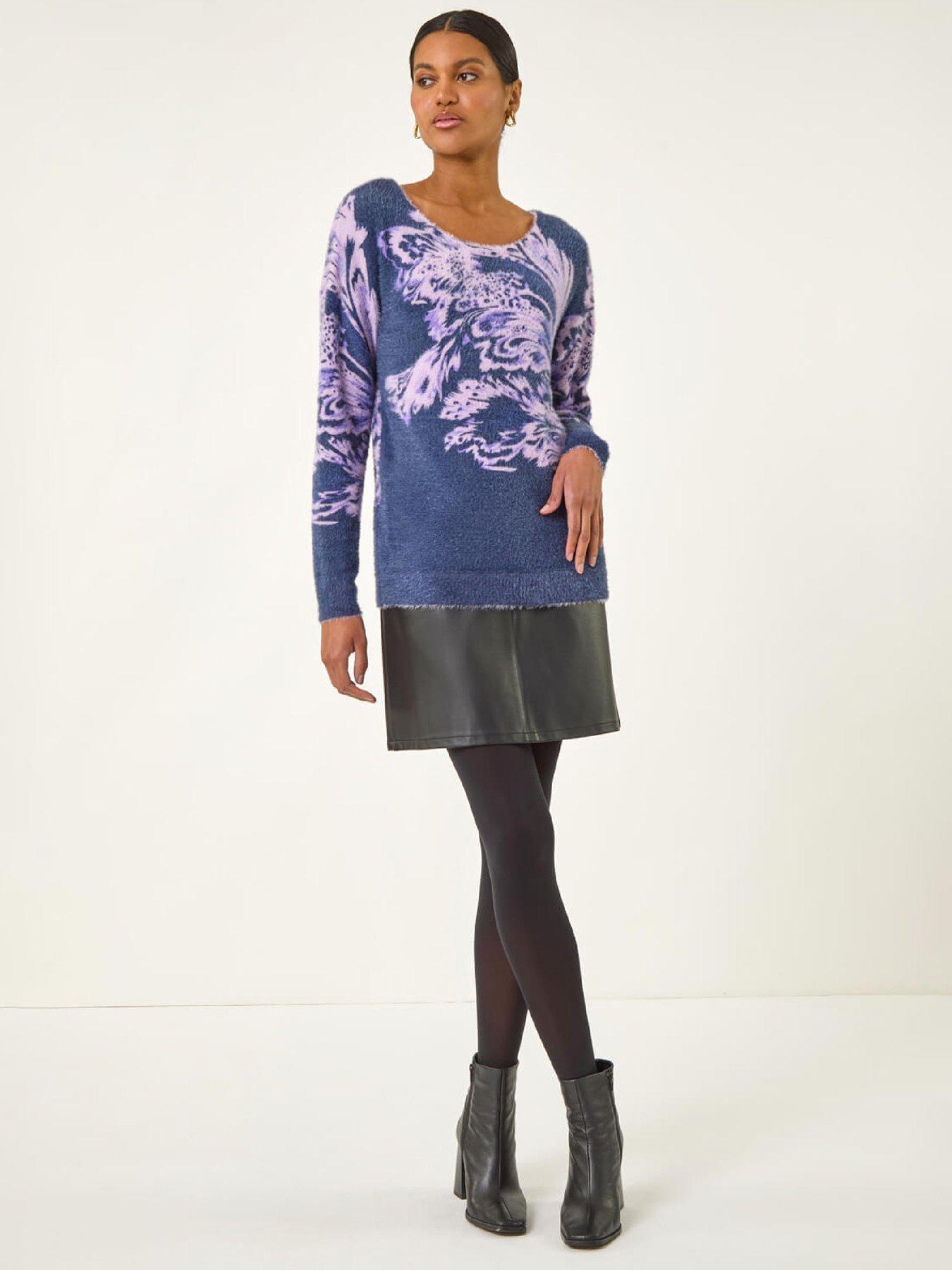 Image 3 of 5 of Roman Marble Print Knit Jumper
