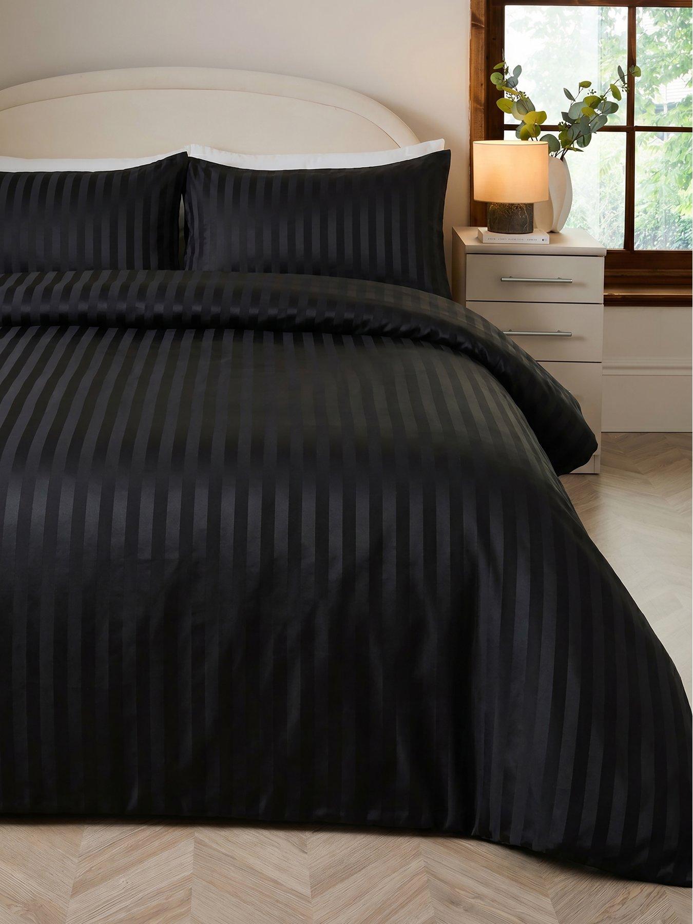 The Very Collection Super Soft Hotel Stripe Duvet Set