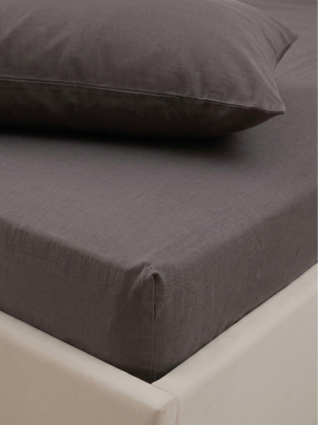 The Very Collection Pure Cotton 28cm Fitted Sheet