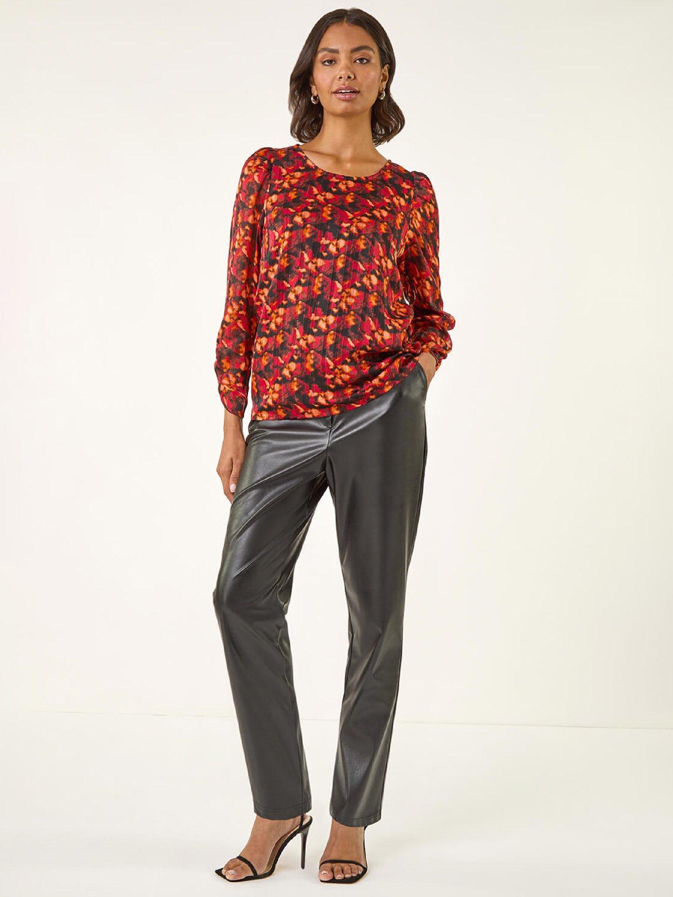Image 3 of 5 of Roman Blurred Satin Stripe Top