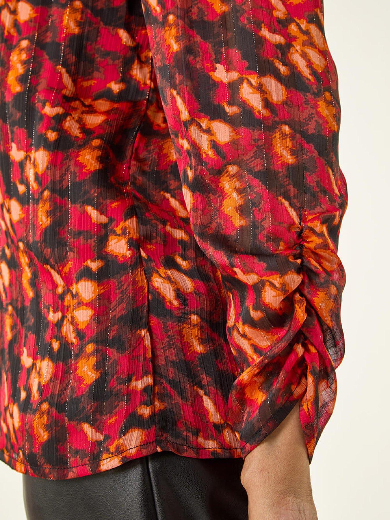 Image 5 of 5 of Roman Blurred Satin Stripe Top