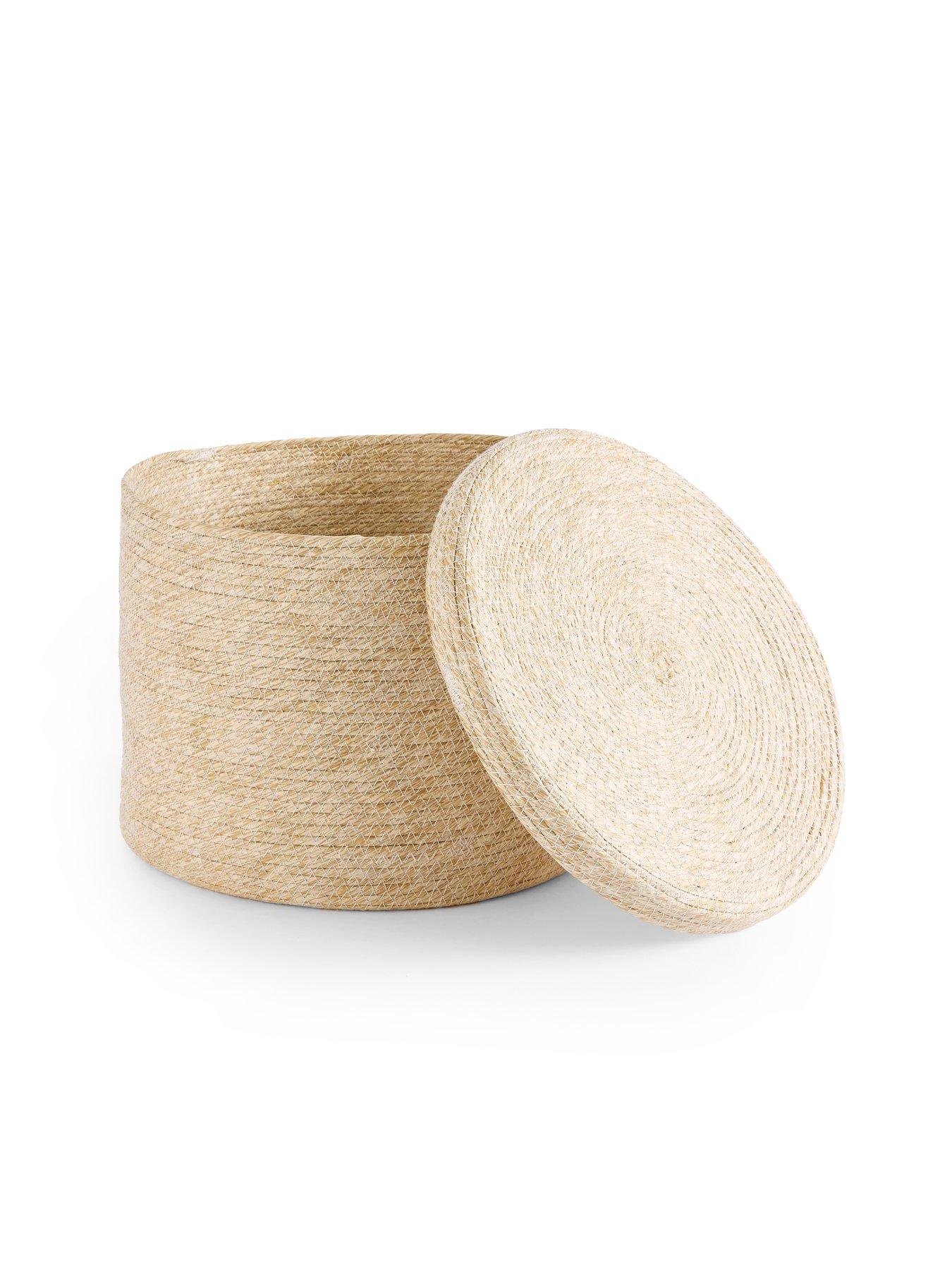 Image 3 of 6 of The Very Collection Set of 2 Paper Rope Basket with Lid