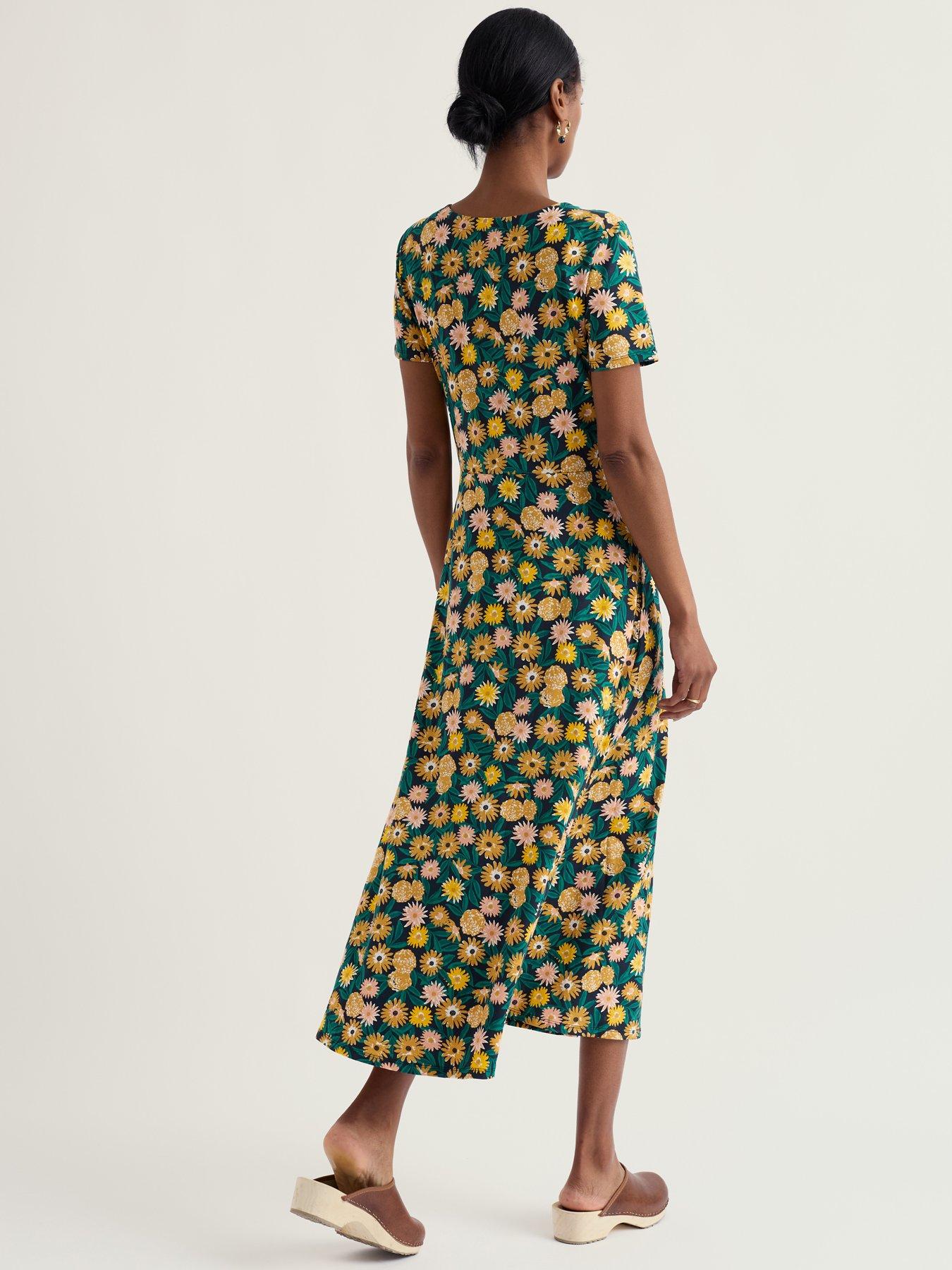 Image 2 of 5 of Seasalt Cornwall Veronica Dress Marigold Meadow Inkwell - Multi