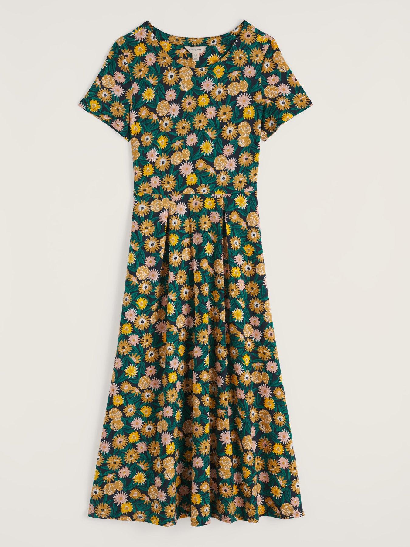 Image 4 of 5 of Seasalt Cornwall Veronica Dress Marigold Meadow Inkwell - Multi
