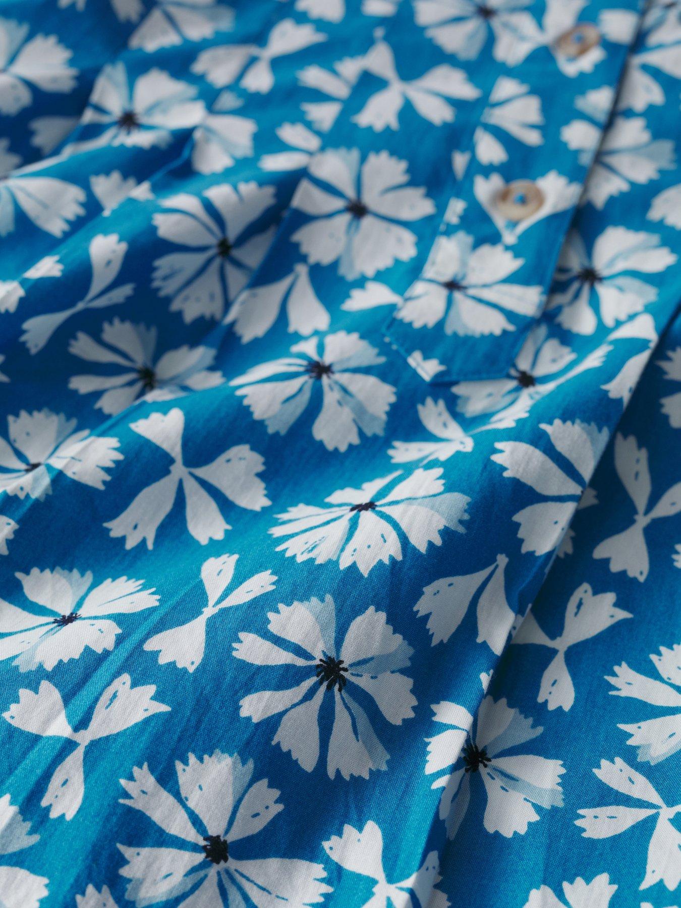 Image 5 of 5 of Seasalt Cornwall Wild Liquorice Dress Bold Cornflower Sailboats - Multi