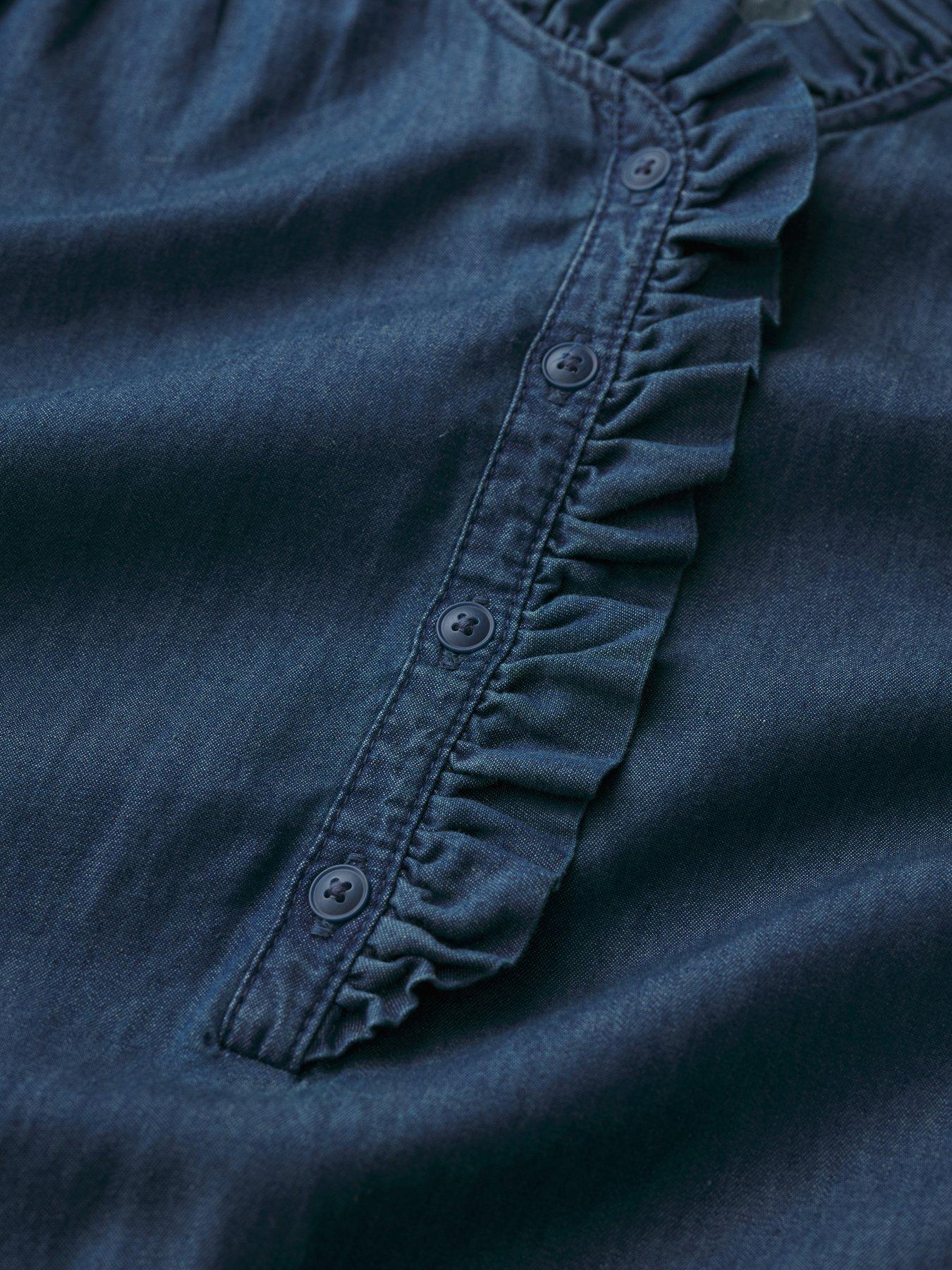 Image 5 of 5 of Seasalt Cornwall Feather Star Dress Mid Wash Indigo - Multi