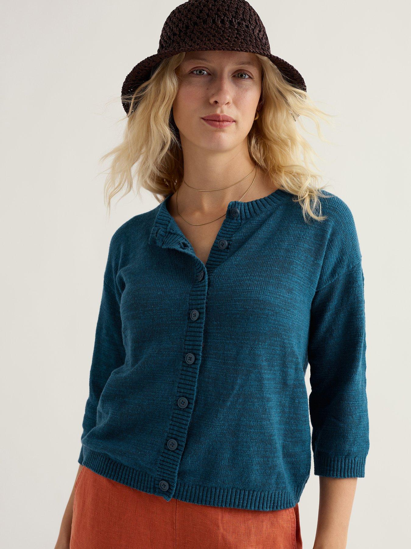 Seasalt Cornwall Pentire Steps Cardigan Ocean Drift - Multi