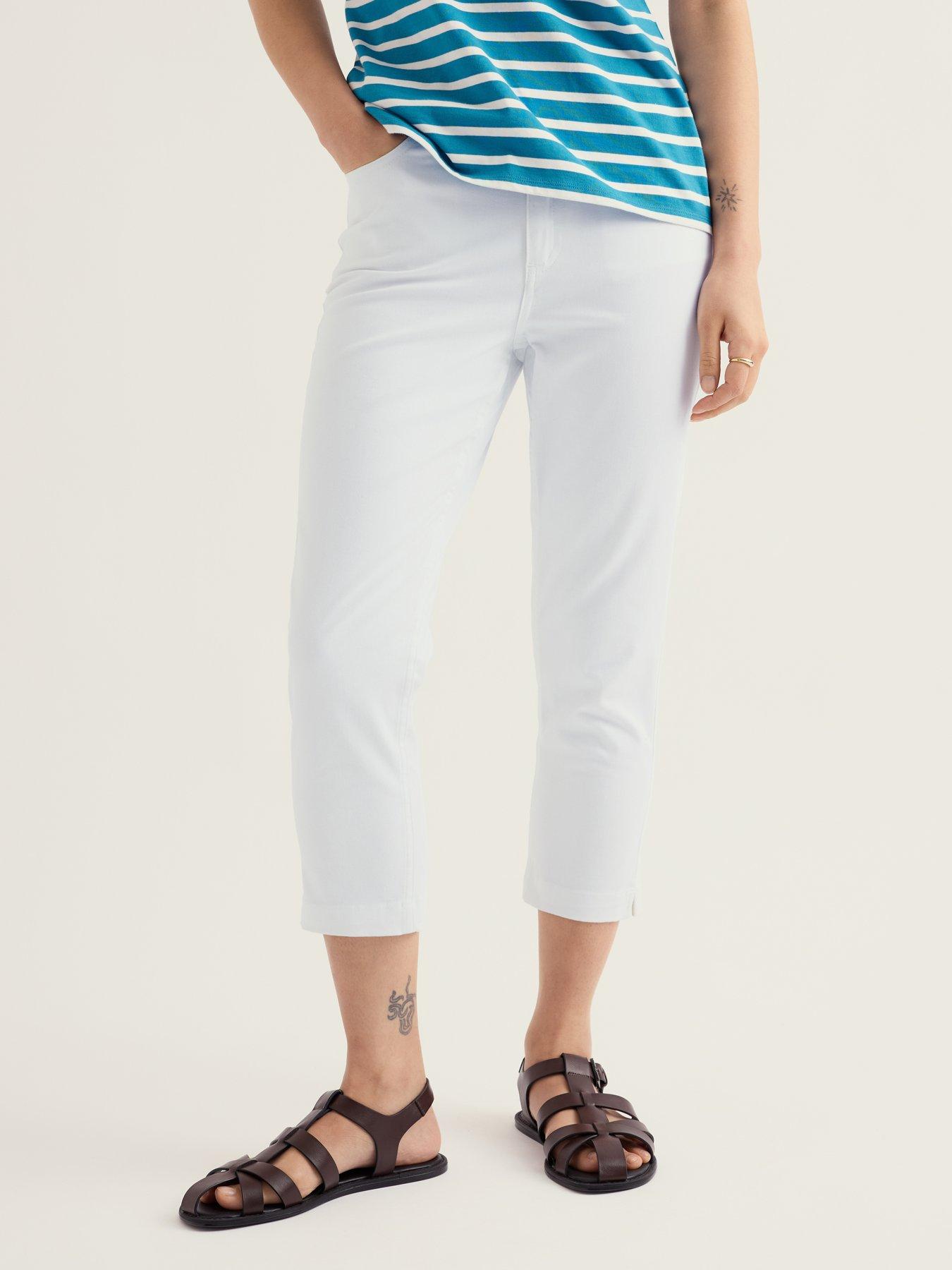 Seasalt Cornwall Albert Quay Cropped Jeans - White