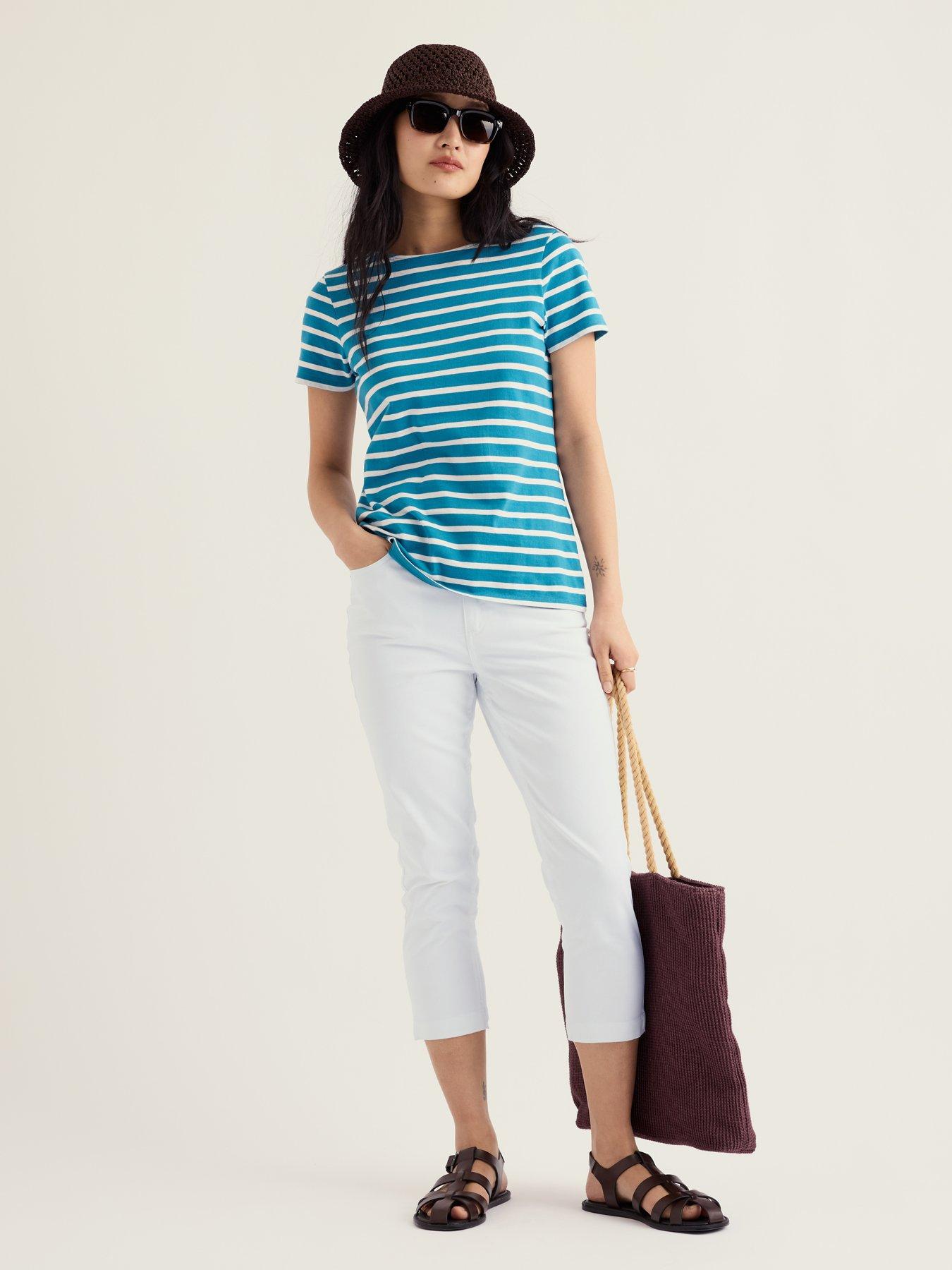 Image 3 of 5 of Seasalt Cornwall Albert Quay Cropped Jeans - White