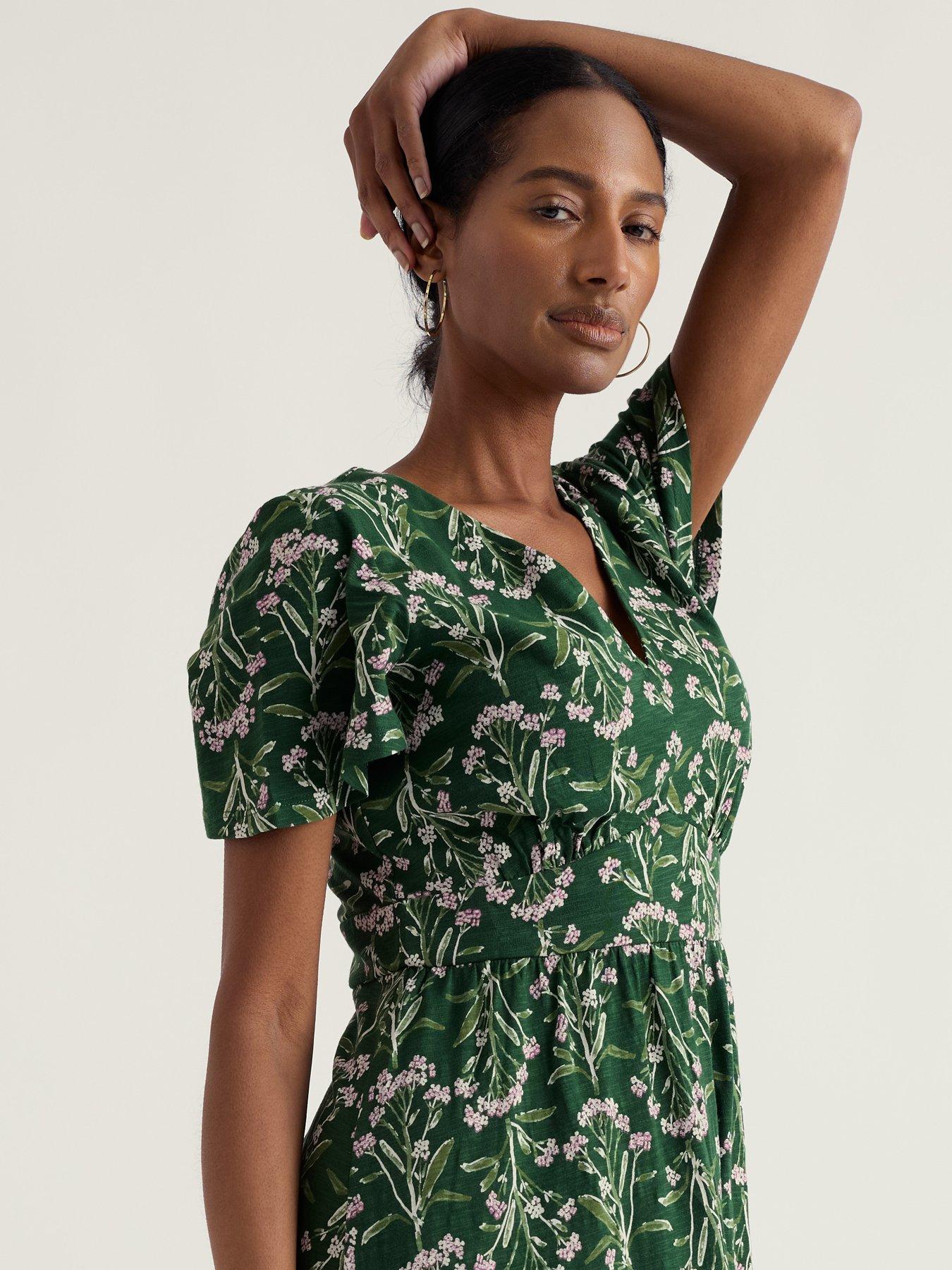 Image 1 of 5 of Seasalt Cornwall Chateaux Dress Yarrow Study Treetop