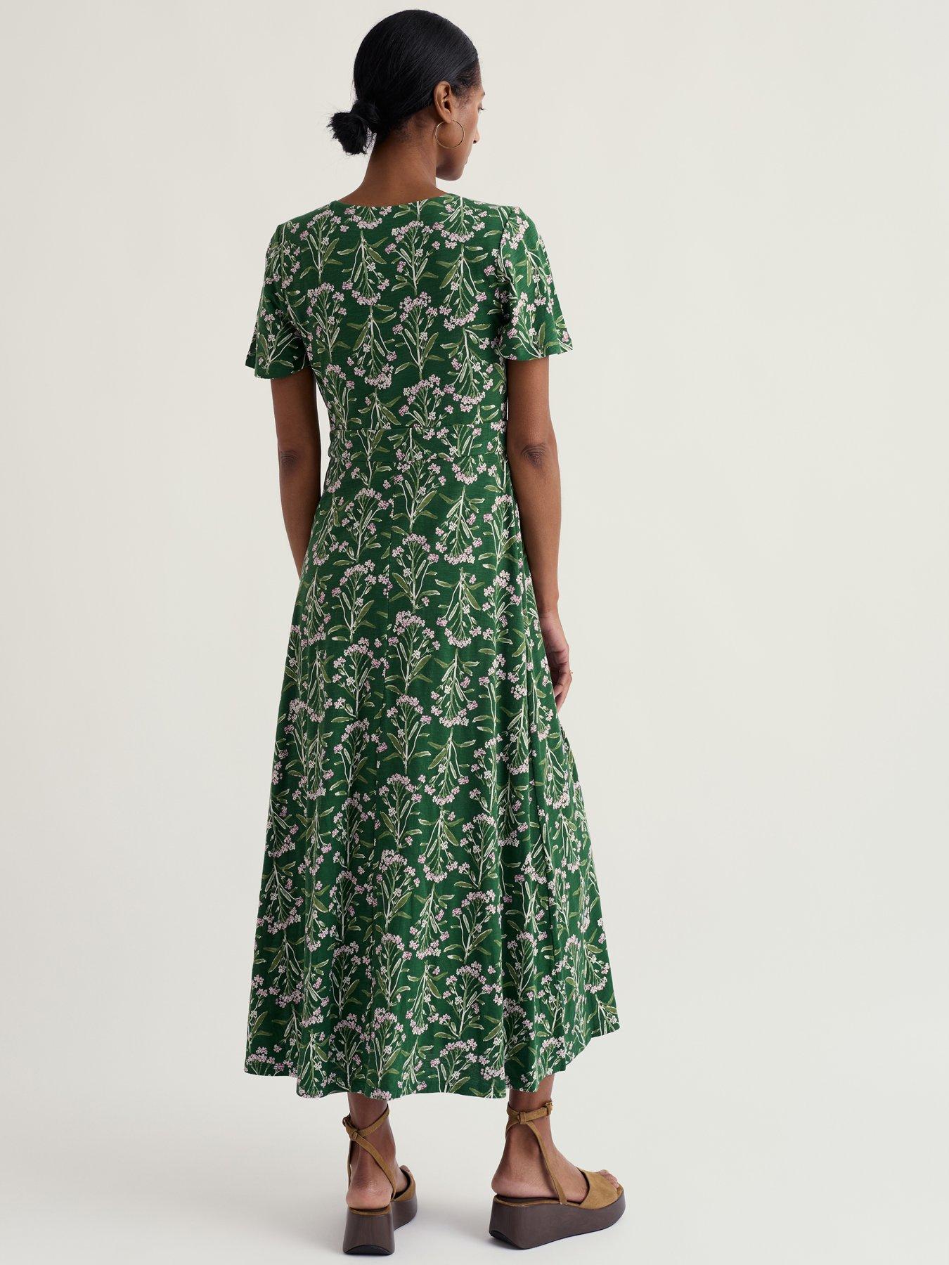 Image 2 of 5 of Seasalt Cornwall Chateaux Dress Yarrow Study Treetop