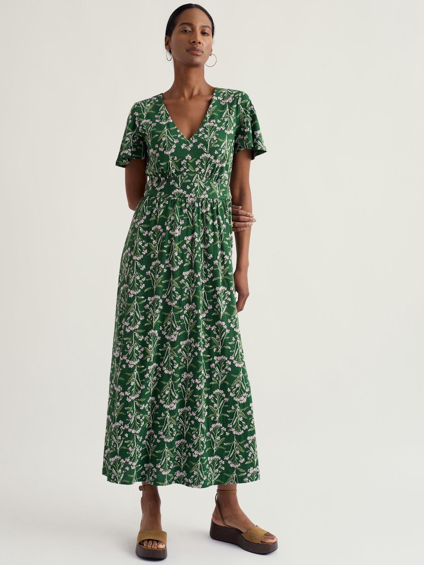 Image 3 of 5 of Seasalt Cornwall Chateaux Dress Yarrow Study Treetop