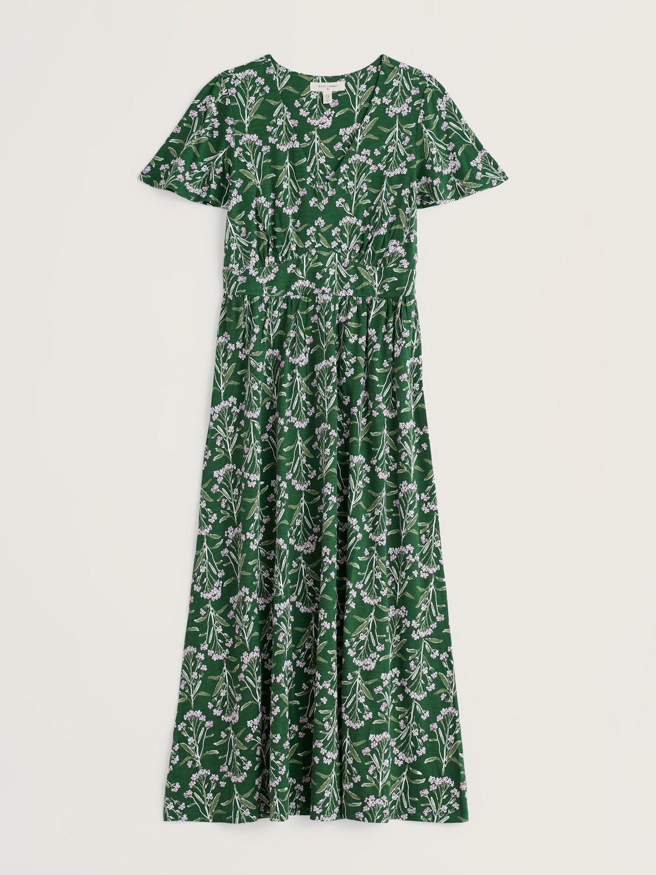 Image 4 of 5 of Seasalt Cornwall Chateaux Dress Yarrow Study Treetop