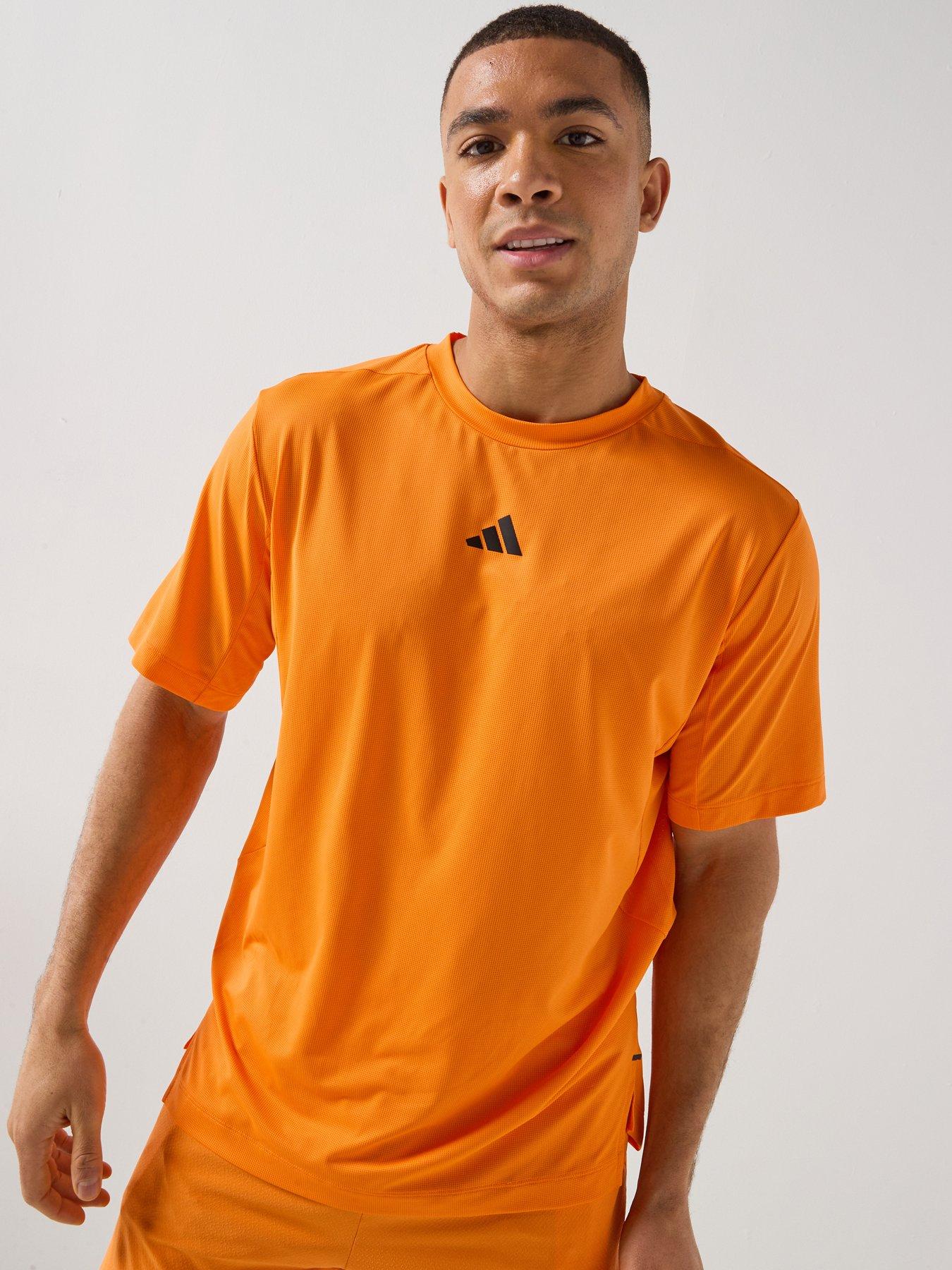 adidas Mens Training D4T Essential T-Shirt - Orange