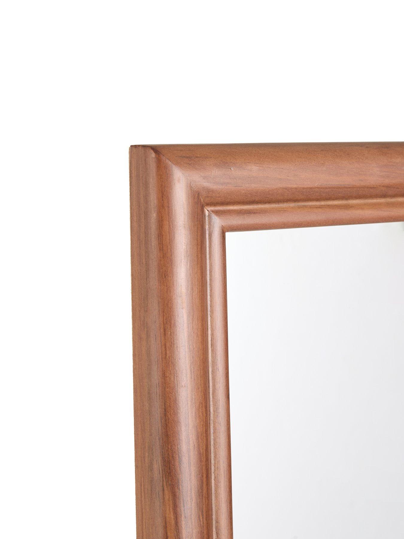 Image 5 of 8 of The Very Collection Natural Window Pane Mirror 75x155cm