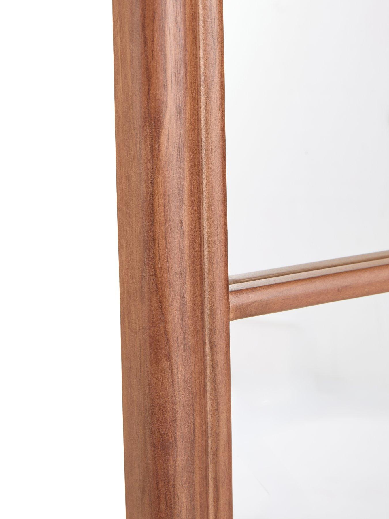 Image 7 of 8 of The Very Collection Natural Window Pane Mirror 75x155cm