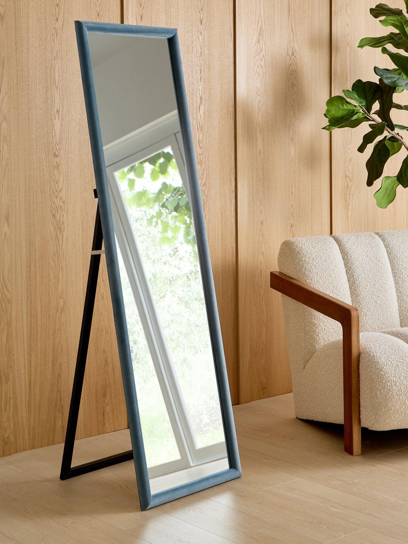 The Very Collection Velvet Standing Mirror 47x159cm