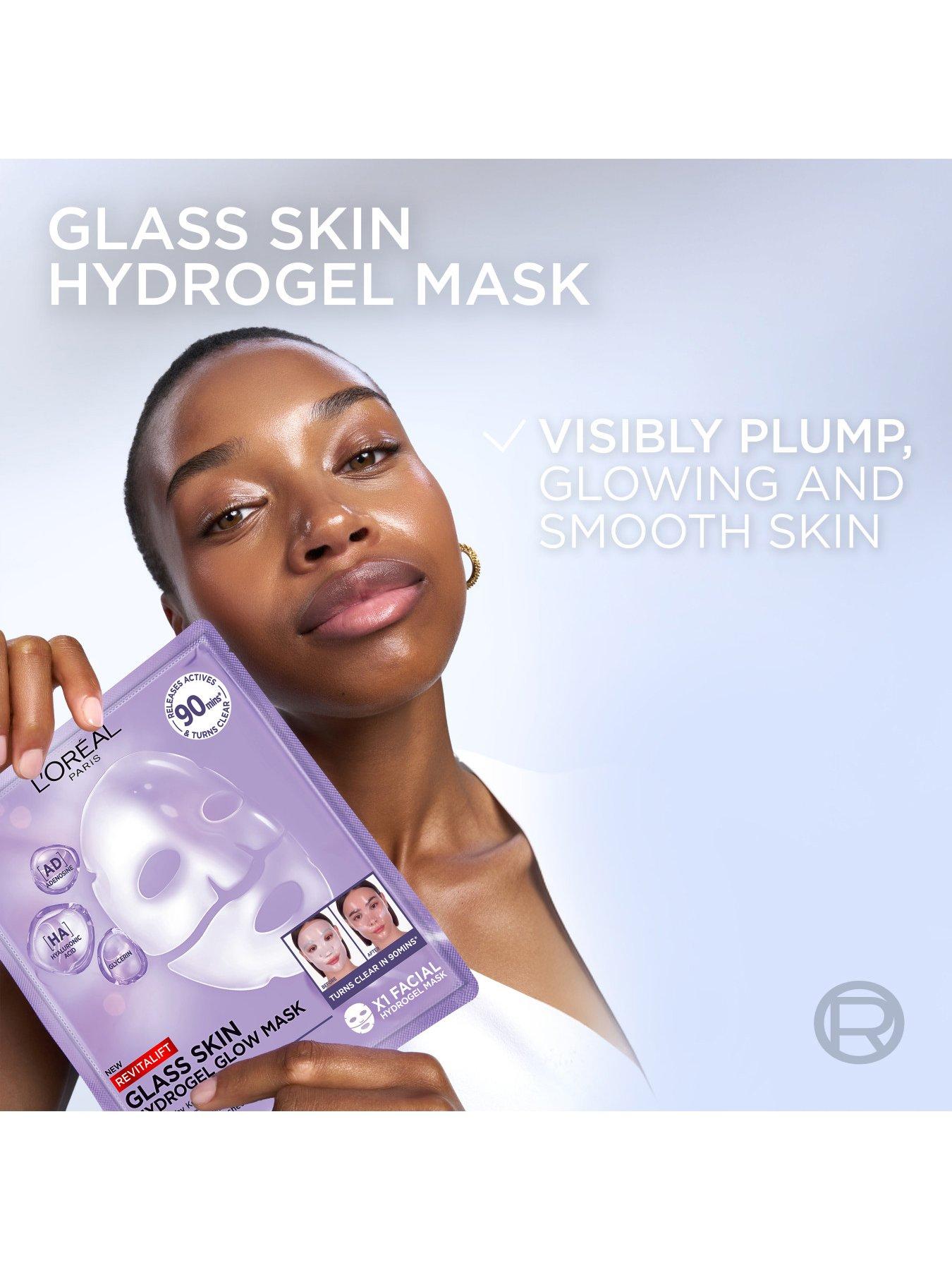 Image 3 of 8 of L'Oreal Paris L'Oreal Paris Revitalift Filler Glass Skin Hydrogel Glow Mask (Single Pack)