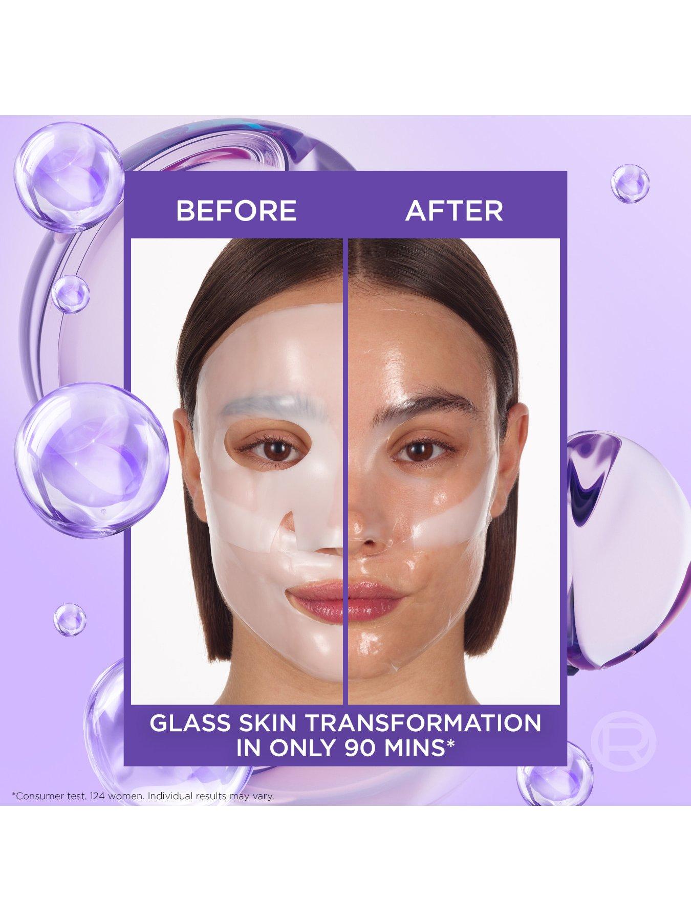 Image 4 of 8 of L'Oreal Paris L'Oreal Paris Revitalift Filler Glass Skin Hydrogel Glow Mask (Single Pack)