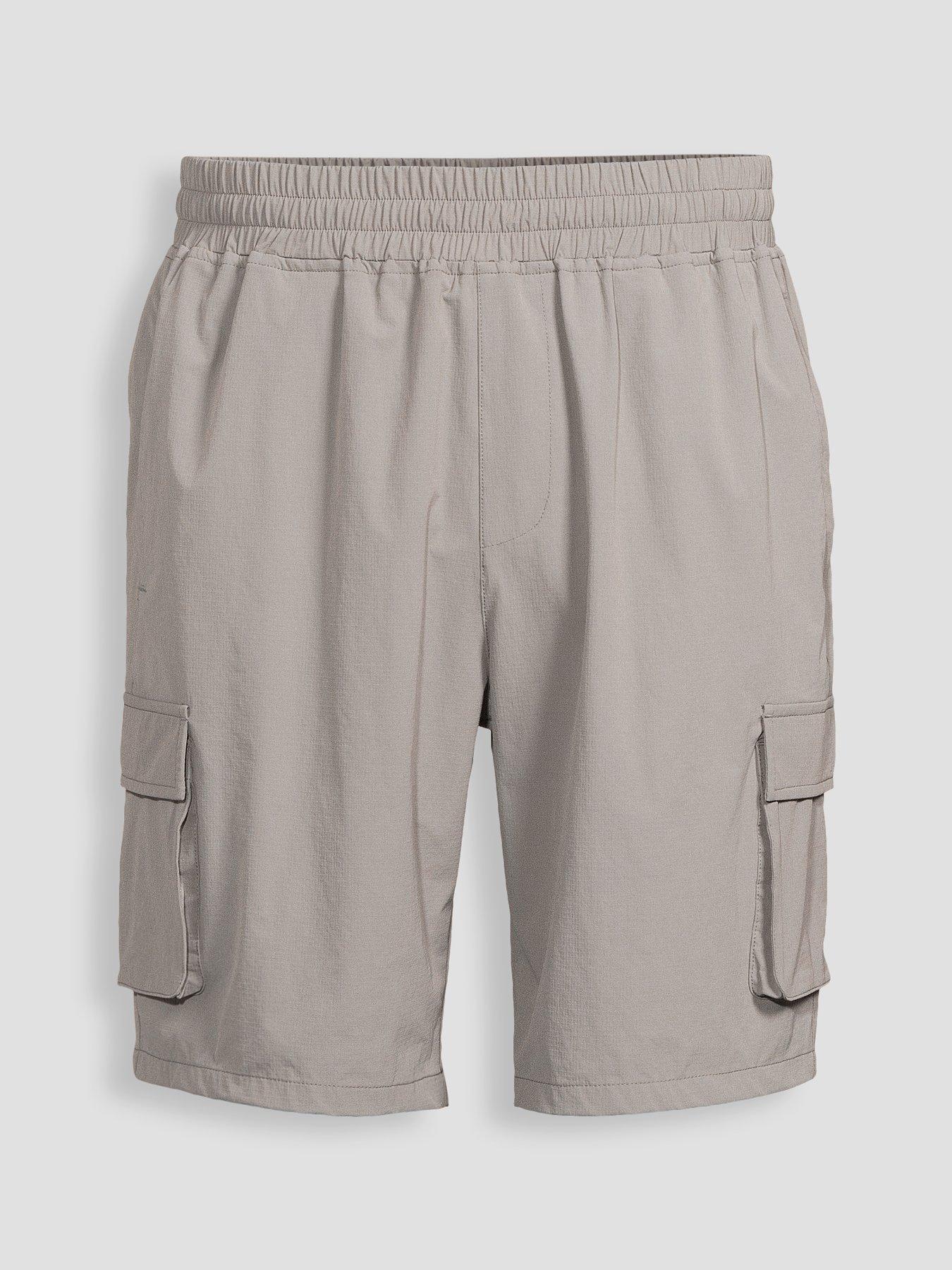 Image 7 of 7 of The Very Collection Elasticated Waist Cargo Shorts - Grey