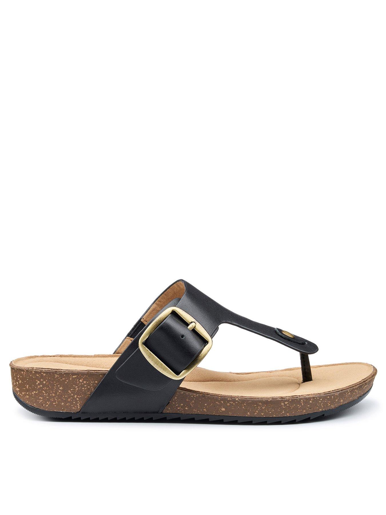 Image 1 of 5 of Hotter Resort Sandals - Black