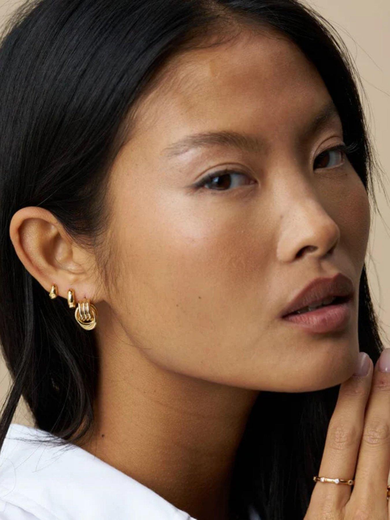 orelia-mini-interlocking-stud-earringsfront