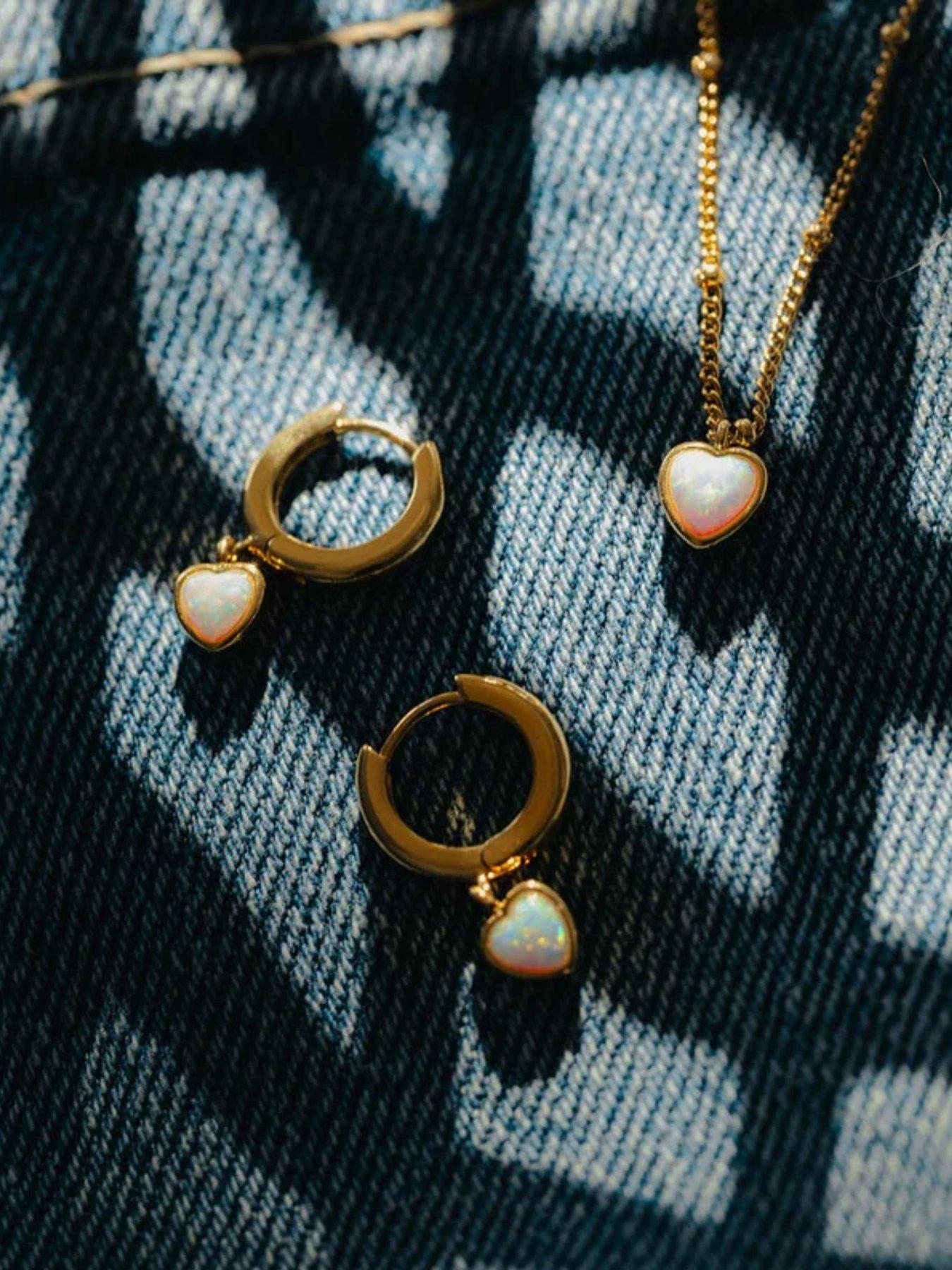 orelia-opal-heart-drop-huggie-hoop-earringsback