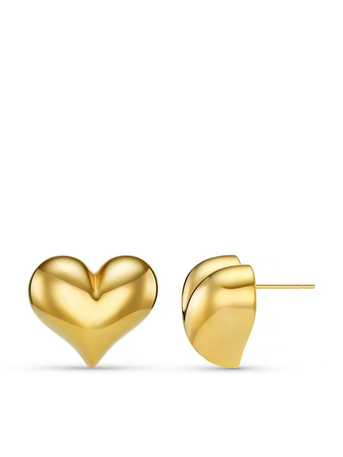 orelia-statement-voluminous-heart-stud-earringsstillFront
