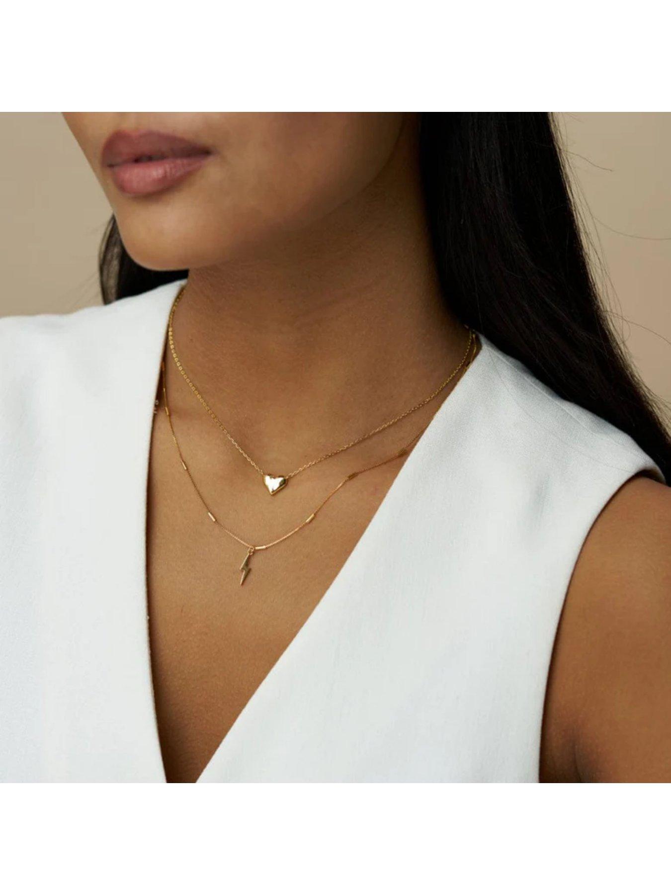 orelia-metal-lightning-charm-necklacestillFront